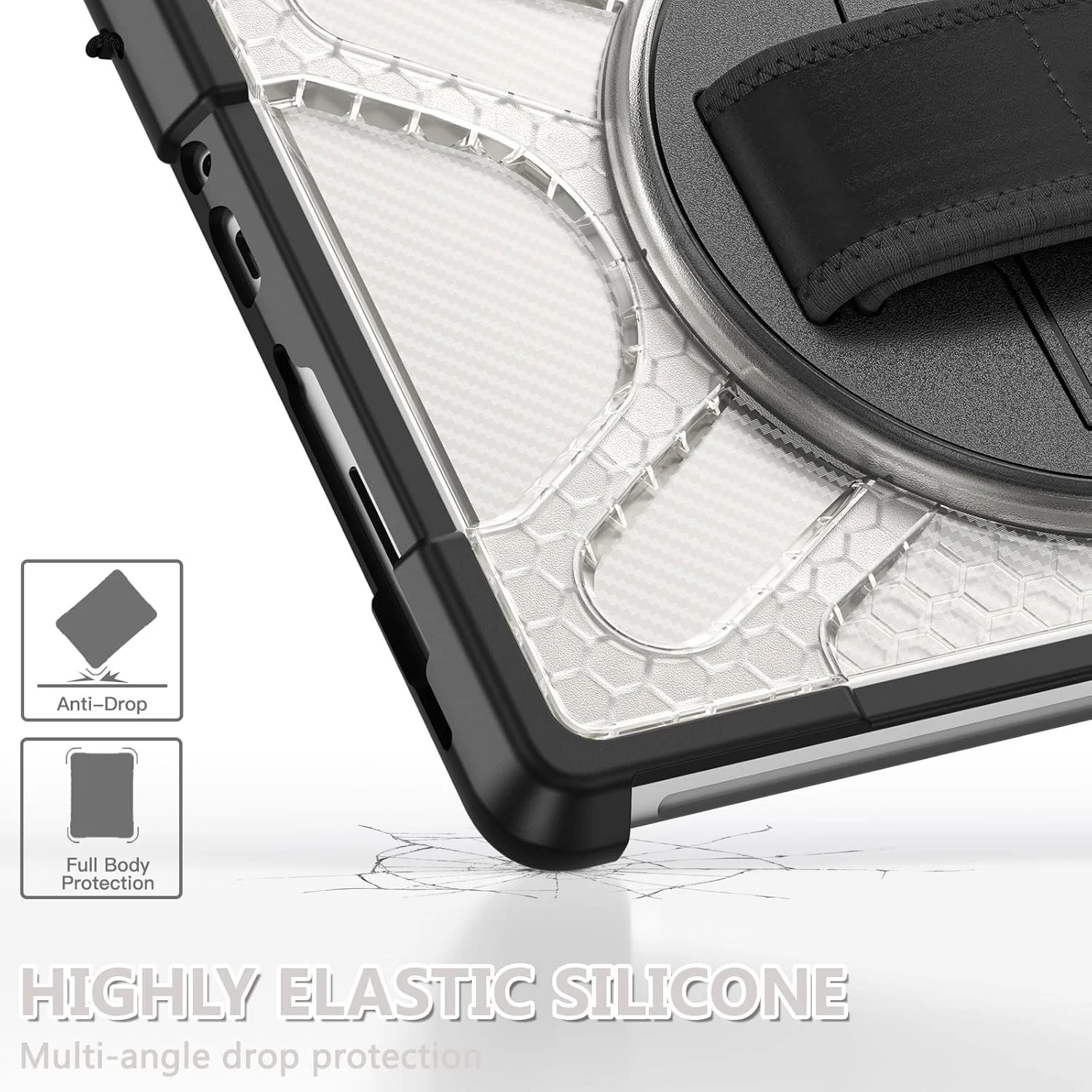 کیف مسافرتی تبلت سازگار با مایکروسافت Surface Go 4/Surface Go 3/Surface Go 2/Surface Go 1 10.5 اینچی با پایه 360 درجه، سازگار با Type Cover، کیف محافظ مقاوم کیف مسافرتی تبلت سازگار با مایکروسافت Surface Go 4/Surface Go 3/Surface Go 2/Surface Go 1 10.5 اینچی با پایه 360 درجه، سازگار با Type Cover، کیف محافظ مقاوم