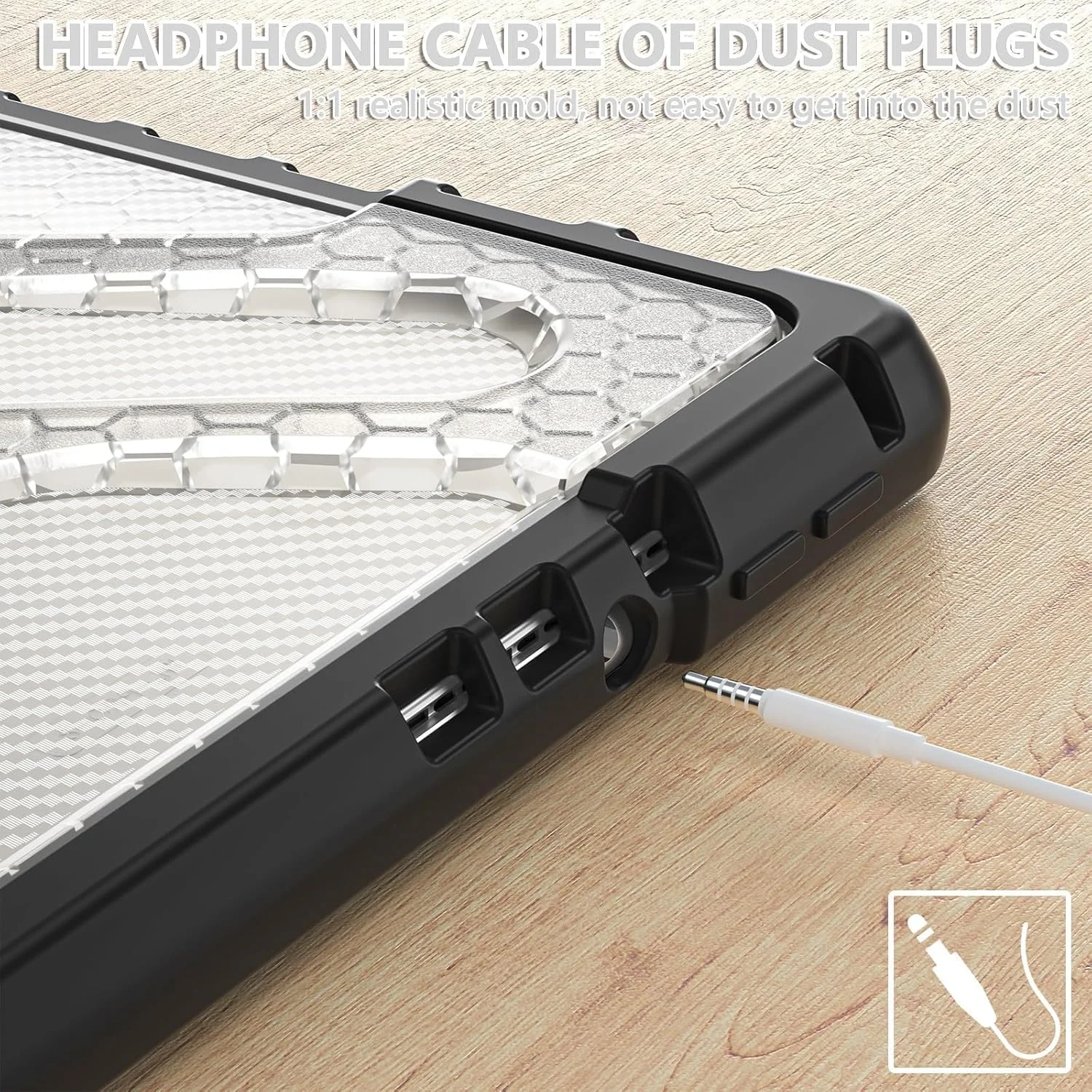 کاور تبلت سازگار با مایکروسافت Surface Pro 8 13 اینچ - کاور محافظ مقاوم با پایه چرخشی، دسته، ضربه گیر، کاور محافظ تبلت مناسب منزل (شفاف)