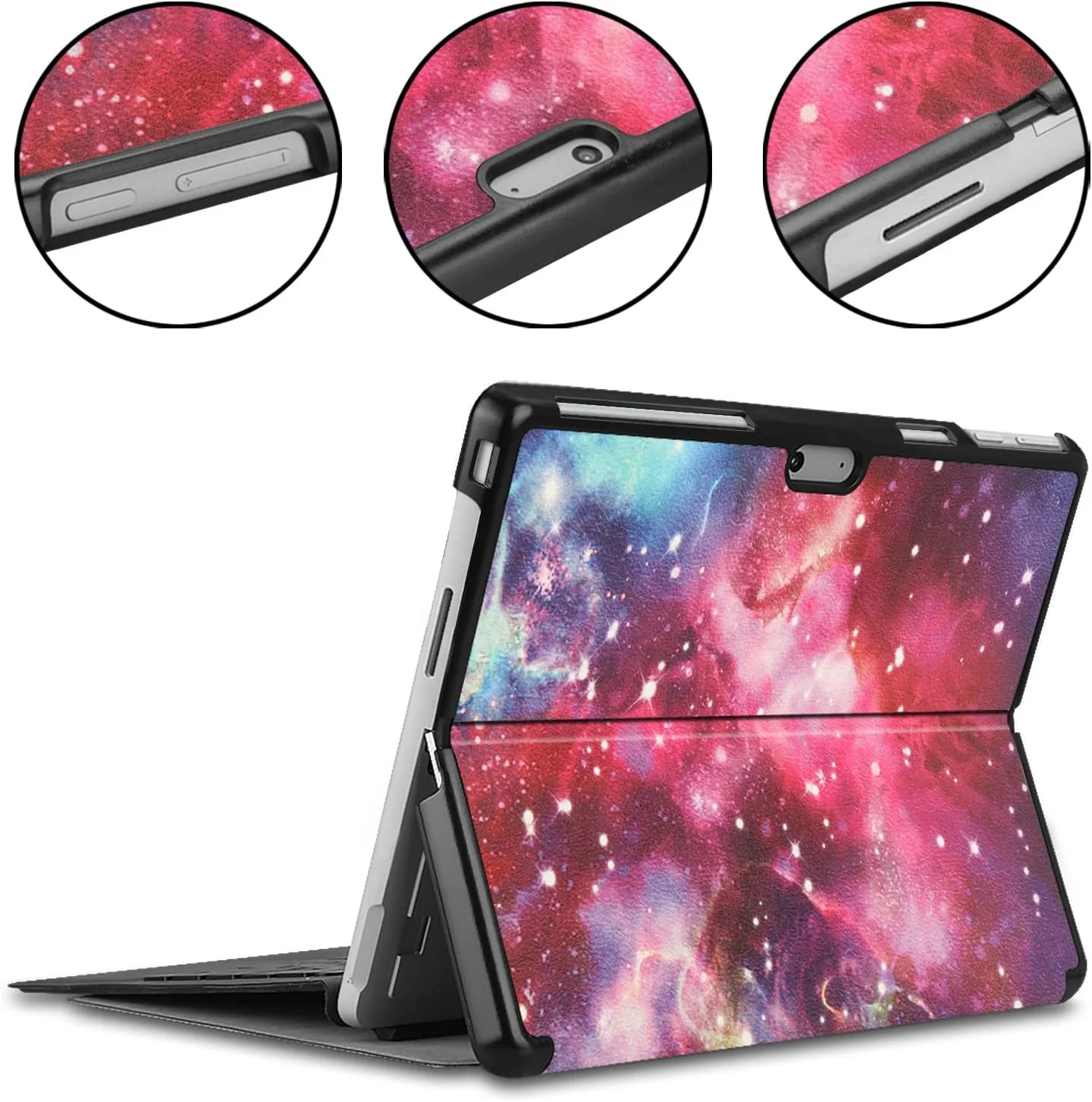 کیف تبلت RanTuo برای مایکروسافت سرفیس پرو 10، چرم PU، سبک و نازک، ضد آب، ضد گرد و غبار، قاب محافظ ضد افتادن برای مایکروسافت سرفیس پرو 10. (کهکشان) کیف تبلت RanTuo برای مایکروسافت سرفیس پرو 10، چرم PU، سبک و نازک، ضد آب، ضد گرد و غبار، قاب محافظ ضد افتادن برای مایکروسافت سرفیس پرو 10. (کهکشان)