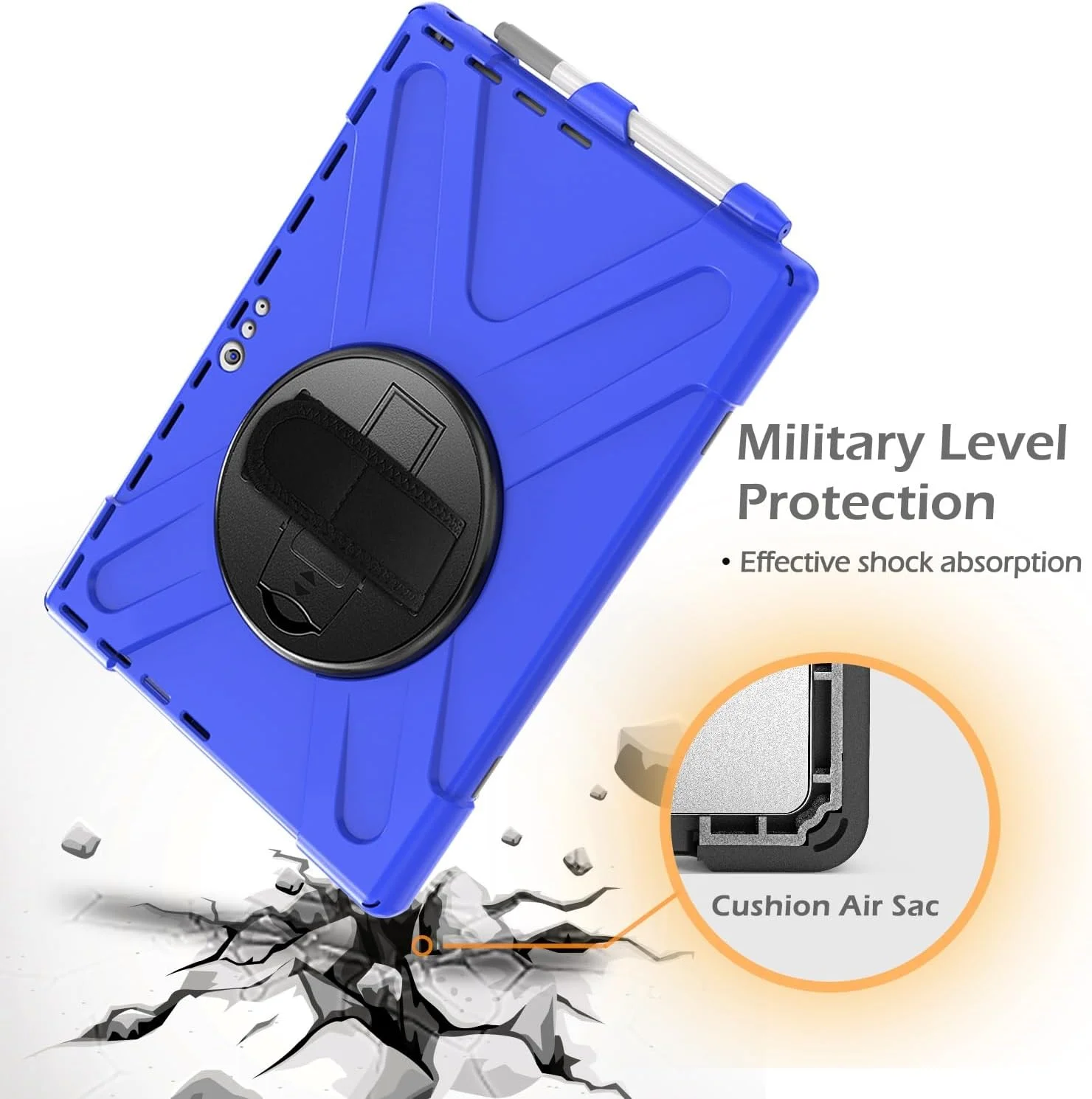 Tablet Cover Compatible with Microsoft Surface Pro 7/Pro 6/Pro 5/Pro 4/Pro 7+ Case, Heavy Duty Rugged Shockproof Drop Protection Case with Pen Holder,Shoulder Strap Protective Cover Compatible with Ki Tablet Cover Compatible with Microsoft Surface Pro 7/Pro 6/Pro 5/Pro 4/Pro 7+ Case, Heavy Duty Rugged Shockproof Drop Protection Case with Pen Holder,Shoulder Strap Protective Cover Compatible with Ki