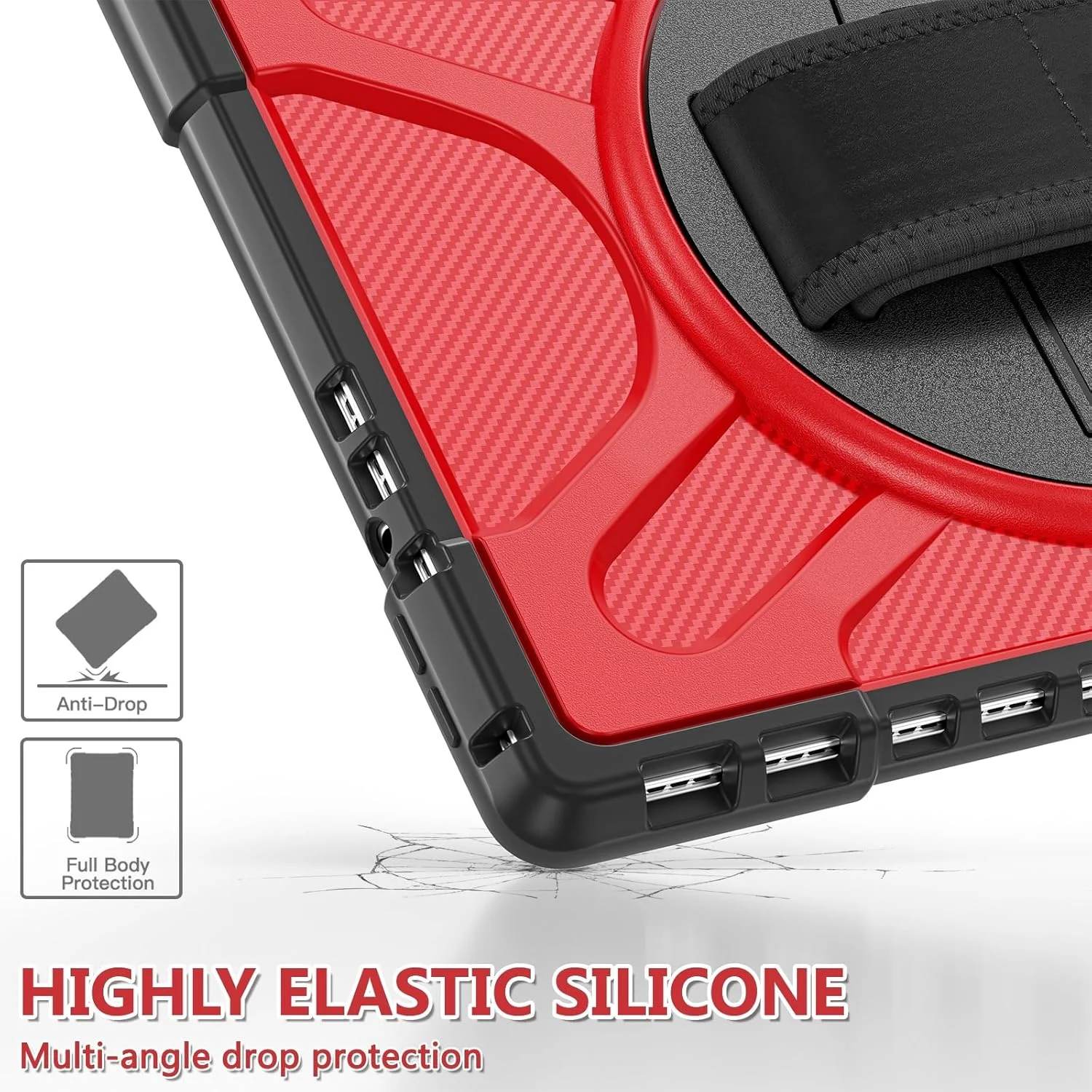 کیف تبلت مسافرتی سازگار با مایکروسافت سرفیس پرو 8 (نسخه 2021) 13 اینچی با پایه 360 درجه سازگار با صفحه کلید، کیف محافظ مقاوم در برابر ضربه کیف تبلت مسافرتی سازگار با مایکروسافت سرفیس پرو 8 (نسخه 2021) 13 اینچی با پایه 360 درجه سازگار با صفحه کلید، کیف محافظ مقاوم در برابر ضربه