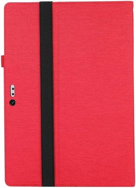 کاورهای گوشی SHIHUI برای تبلت Microsoft Surface Pro 4/5/6/7، ساخته شده از چرم پارچه‌ای (رنگ رز)(رنگ خاکستری)(رنگ مشکی) و غیره (رنگ قرمز)
