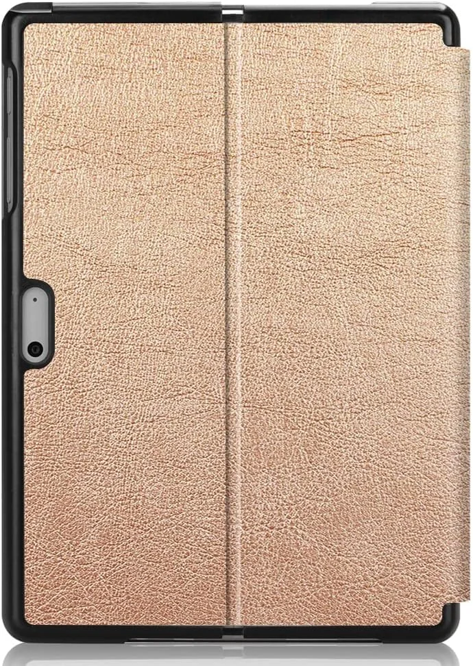 کیف تبلت مسافرتی سازگار با Microsoft Surface GO2/Go 2020 10 اینچی، کیف باریک سه تایی تاشو هوشمند، پایه با زوایای دید، قاب سخت