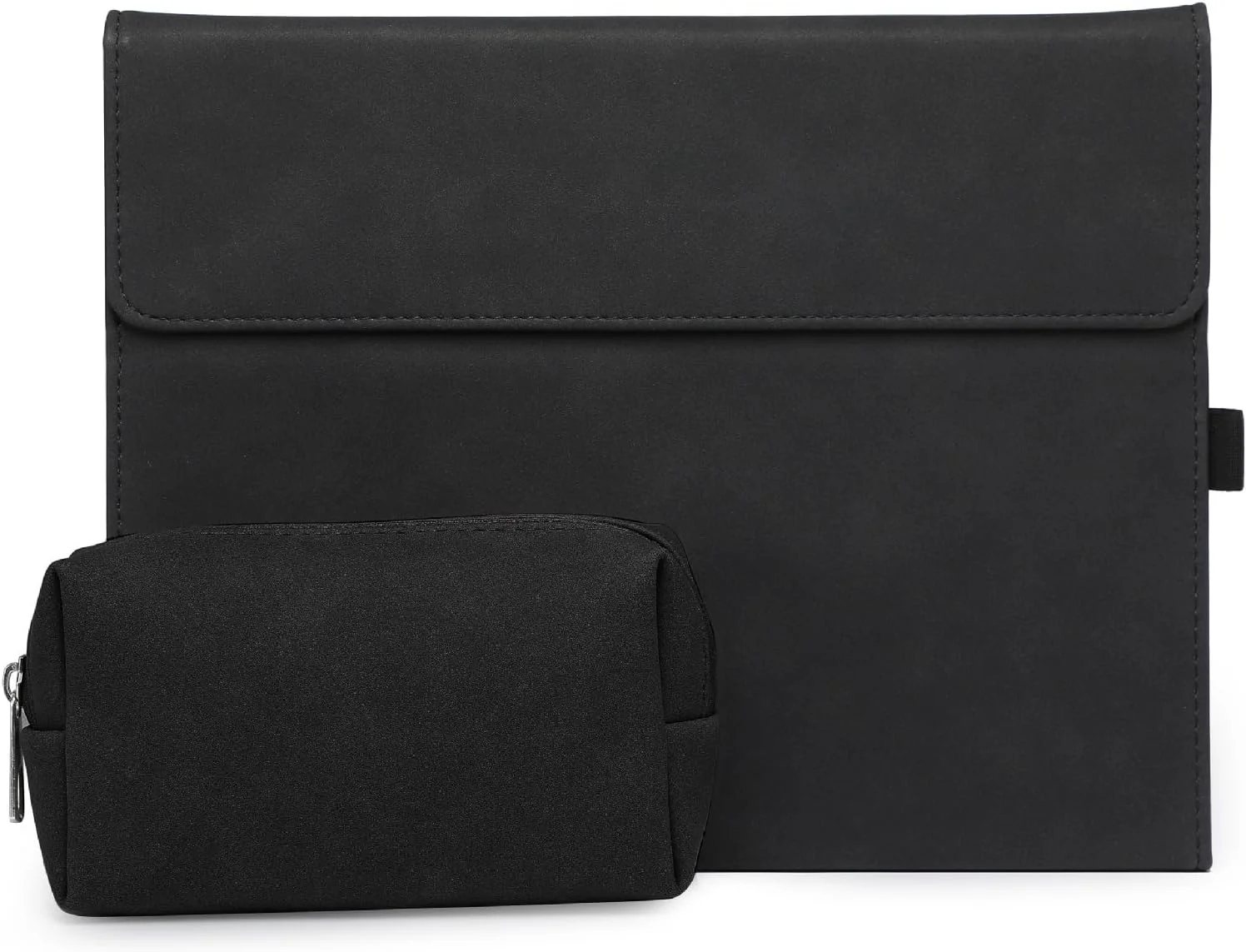 کاور محافظتی گرواتری سازگار با تبلت 12 اینچی مایکروسافت سرفیس پرو (2025)، کاور محافظتی نرم و مقاوم TPU با کیف پاور پک برای سرفیس پرو 12 (مشکی مات)