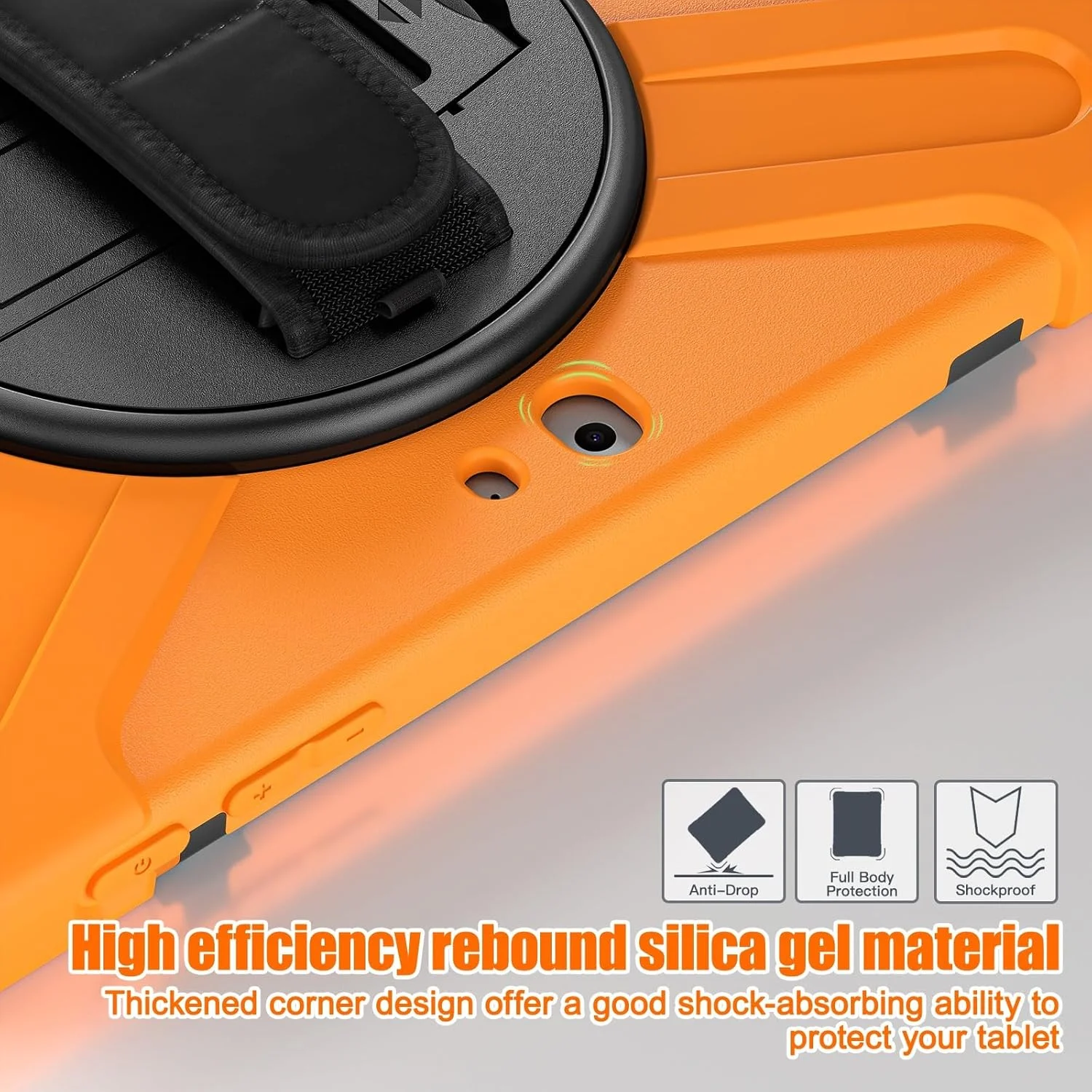 کاور تبلت سازگار با مایکروسافت سرفیس گو 3 2021 / سرفیس گو 2 2020 / سرفیس گو 2018 / سرفیس گو 4، قاب محافظ ضد ضربه با جای قلم، کاور محافظ تبلت با بند شانه