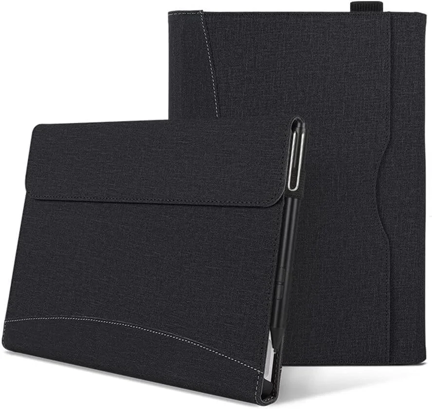 کیف Gruattreay سازگار با تبلت 13 اینچی Microsoft Surface Pro 11 (2024)، کاور محافظ برای Surface Pro 11، کیف چرمی PU (مشکی) کیف Gruattreay سازگار با تبلت 13 اینچی Microsoft Surface Pro 11 (2024)، کاور محافظ برای Surface Pro 11، کیف چرمی PU (مشکی)