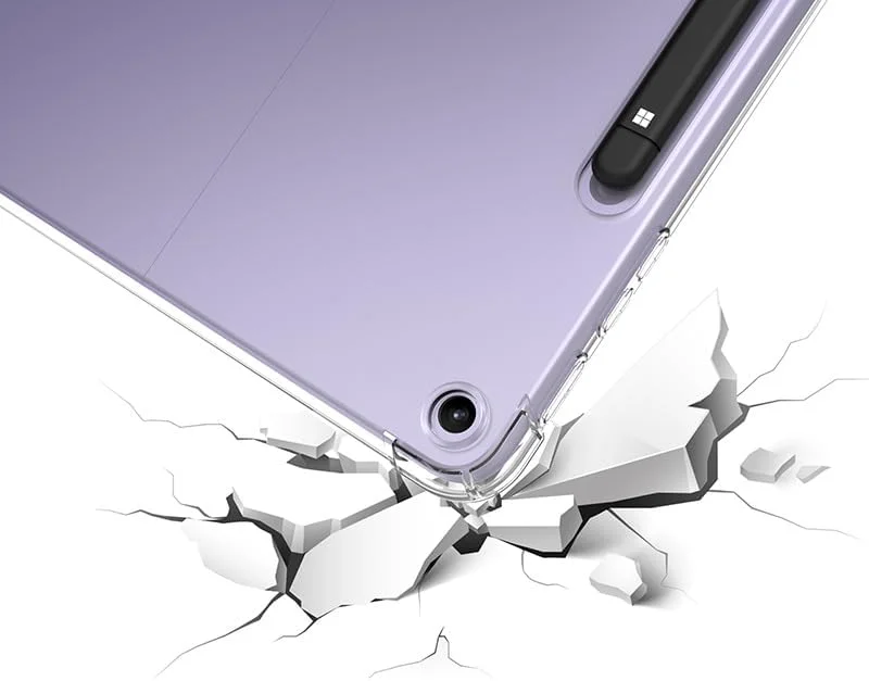 Gruattreay Clear Case Compatible with Microsoft Surface Pro 12-inch (2025) Tablet - Transparent TPU Flexible Soft Durable Silicone Rubber Back Cover For Surface Pro 12