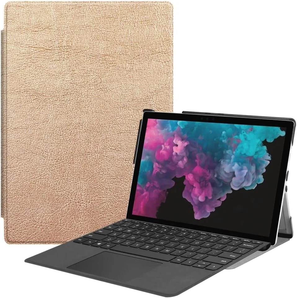 کاور تبلت ZZOUGYY برای مایکروسافت Surface Pro 4 1724(2015)/Pro 5 1796(2017)/Pro 6(2018)/Pro 7(2019) 12.3 اینچ، کیف چرمی فوق العاده باریک و سبک وزن با قابلیت استند برای Surface Pro 4/5/6/7 (طلایی رز) کاور تبلت ZZOUGYY برای مایکروسافت Surface Pro 4 1724(2015)/Pro 5 1796(2017)/Pro 6(2018)/Pro 7(2019) 12.3 اینچ، کیف چرمی فوق العاده باریک و سبک وزن با قابلیت استند برای Surface Pro 4/5/6/7 (طلایی رز)