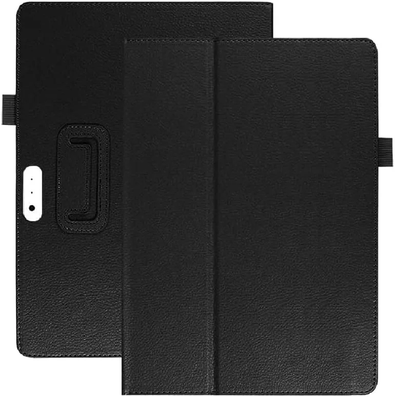 کاور هوشمند تبلت مایکروسافت سرفیس 3 مدل 1645 1657 سایز 10.8 اینچ، کیف چرمی فوق العاده باریک با قابلیت استند و عملکرد خواب/بیدار شدن خودکار - مشکی