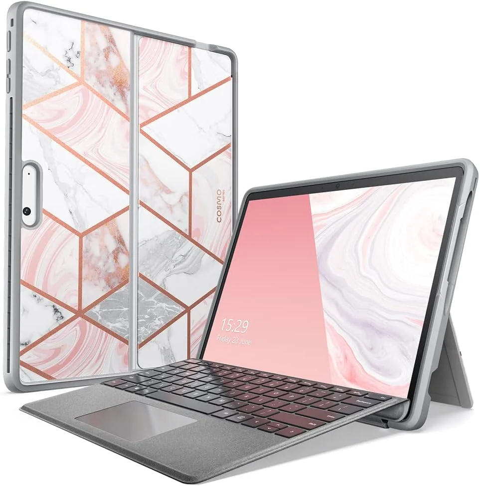 کاور سری Cosmo آی-بلاسون برای مایکروسافت سرفیس پرو 9 (عرضه 2022)، کاور محافظ باریک و شیک سازگار با کیبورد تایپ کاور