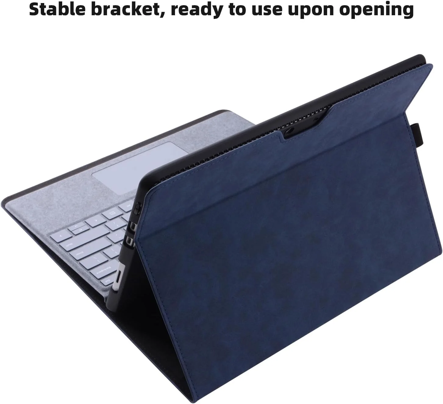 کاور محافظ نرم TPU Dadaxixi مناسب برای تبلت مایکروسافت Surface Pro 9/10/11 با پایه نگهدارنده (آبی، Pro 9/10/11)