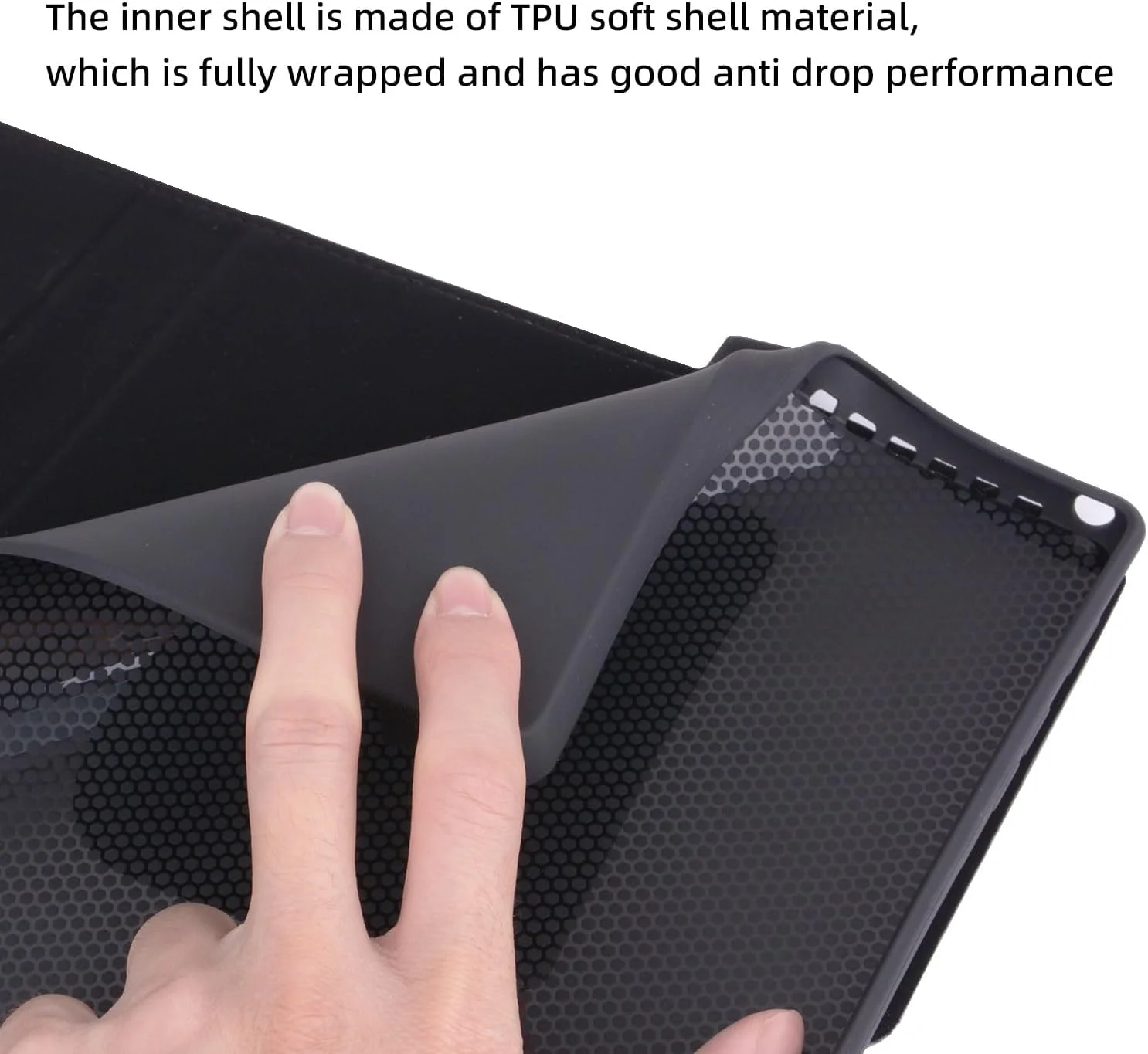 کاور محافظ نرم TPU Dadaxixi مناسب برای تبلت مایکروسافت Surface Pro 9/10/11 با پایه نگهدارنده (آبی، Pro 9/10/11)