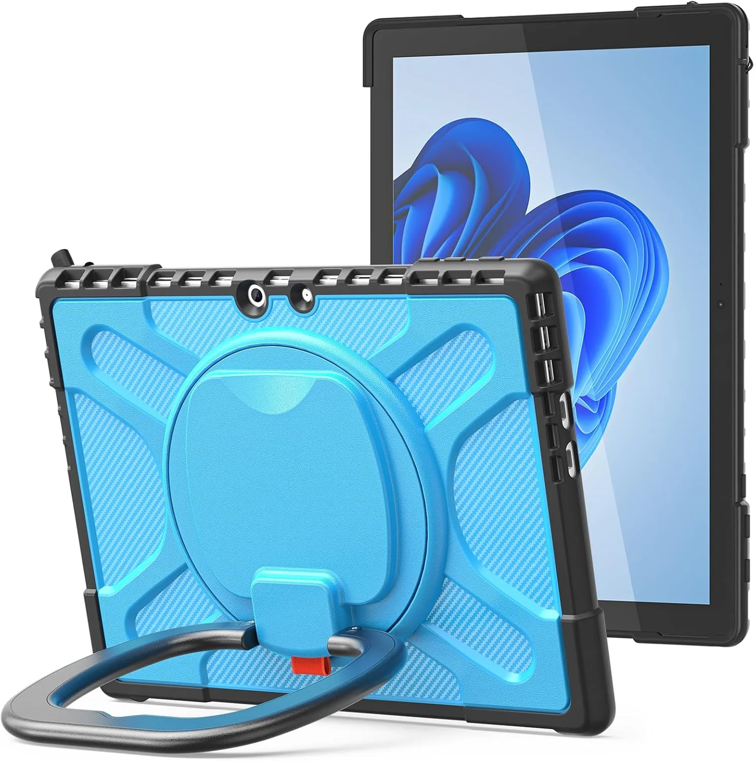 Rugged Cover Compatible with Microsoft Surface Pro 9/10/11 Case 13 inch 2022/2024 Kickstand Case with Handle Stand Heavy Duty Shockproof Bumper Protective Cover (Blue) Rugged Cover Compatible with Microsoft Surface Pro 9/10/11 Case 13 inch 2022/2024 Kickstand Case with Handle Stand Heavy Duty Shockproof Bumper Protective Cover (Blue)