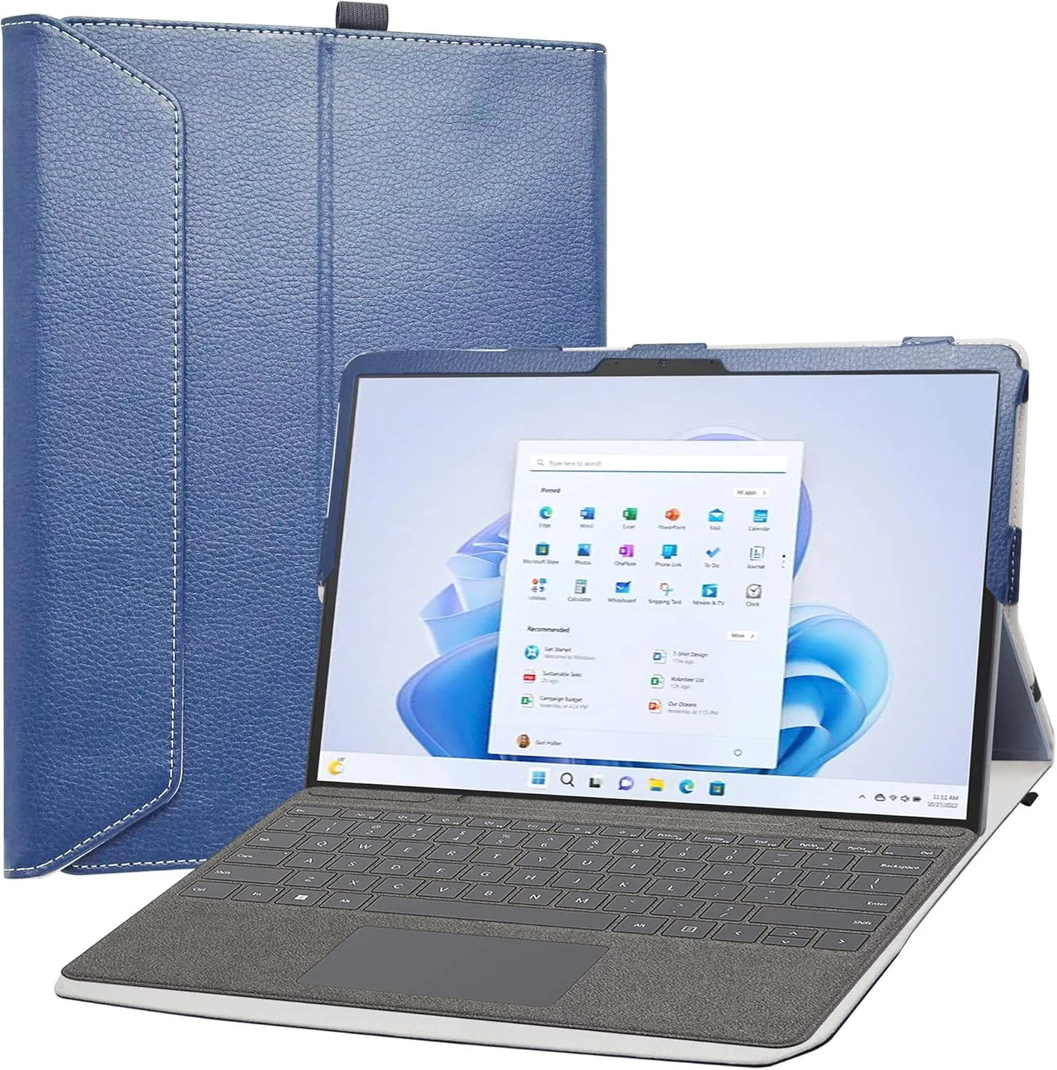 LiuShan Case for Microsoft Surface Pro 11/Pro 10, Folding PU Leather Case with Stand for Microsoft Surface Pro 11/Surface Pro 10/Surface Pro 9/Pro 8 13 Inch 2-in-1 Tablet, Blue LiuShan Case for Microsoft Surface Pro 11/Pro 10, Folding PU Leather Case with Stand for Microsoft Surface Pro 11/Surface Pro 10/Surface Pro 9/Pro 8 13 Inch 2-in-1 Tablet, Blue