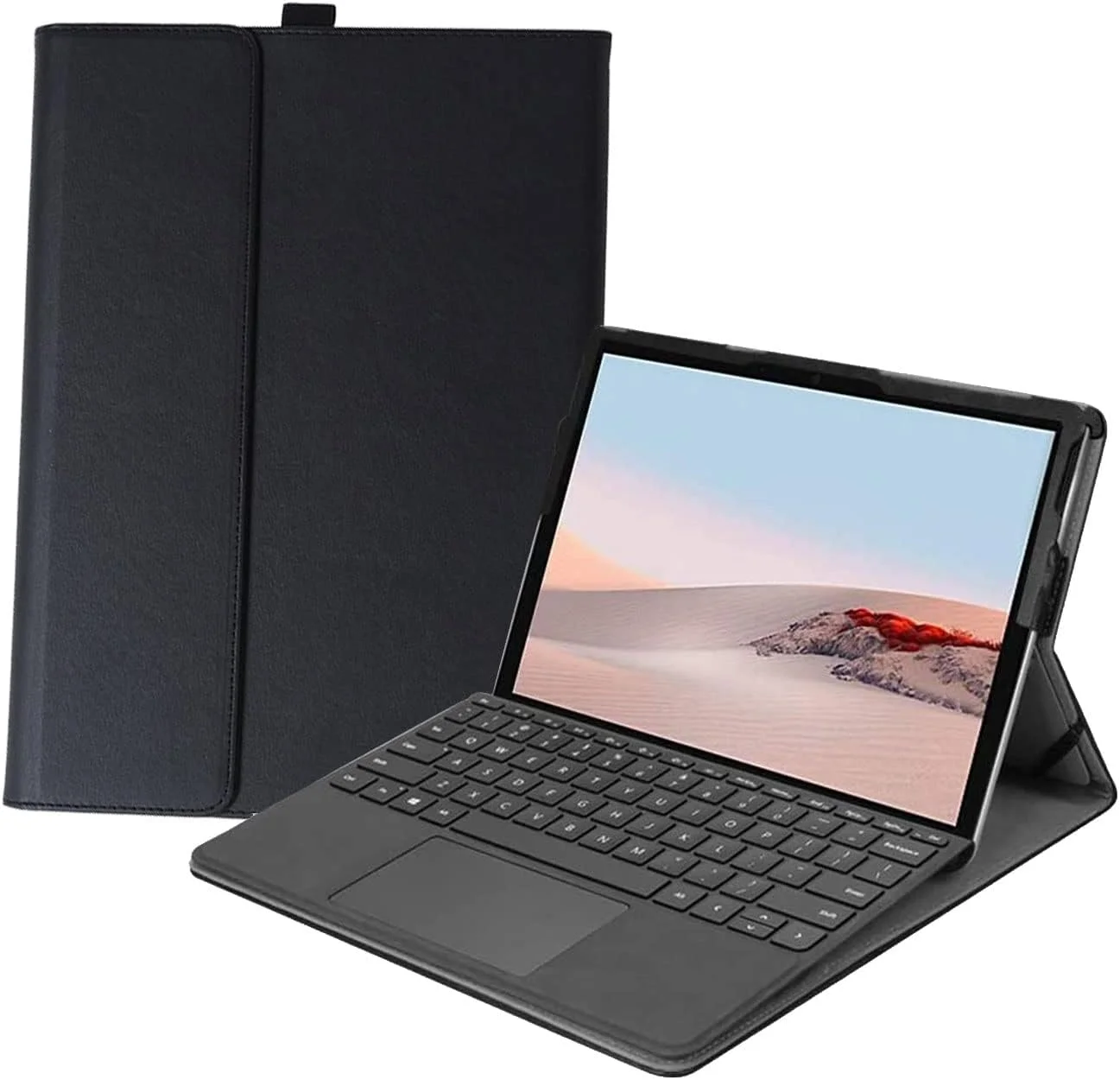 کیف محافظ Excefore برای سرفیس گو 3 2021 / سرفیس گو 2 2020 / سرفیس گو 2018 با نگهدارنده قلم، قابلیت تنظیم زاویه دید چندگانه، مناسب برای کاربری تجاری، سازگار با کیبورد تایپ کاور