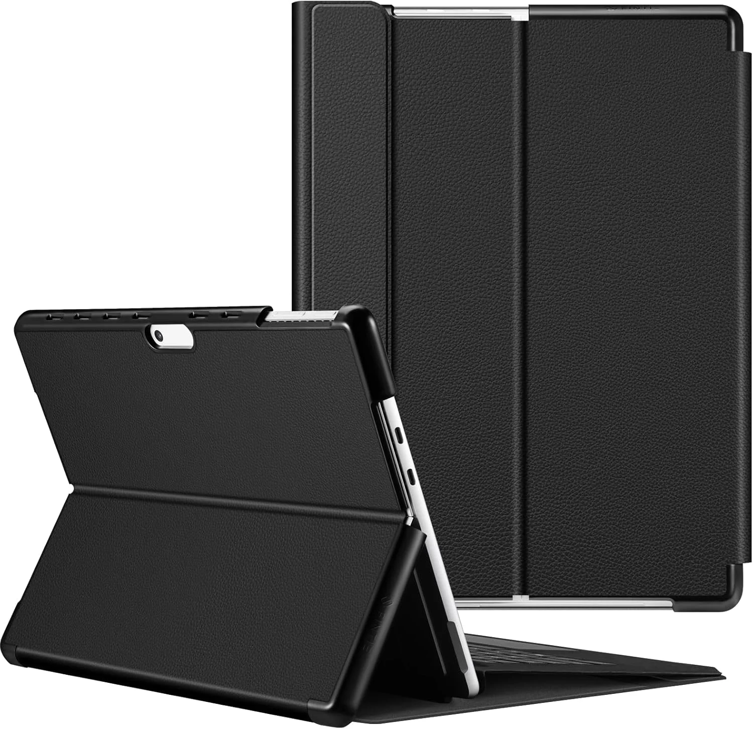 کیف محافظ Fintie برای مایکروسافت Surface Pro 11 / Pro 10 (2024) / Pro 9 (2022) 13 اینچی - کیف محافظ تجاری با پوسته سخت، زاویه دید قابل تنظیم، سازگار با صفحه کلید Type Cover، مشکی