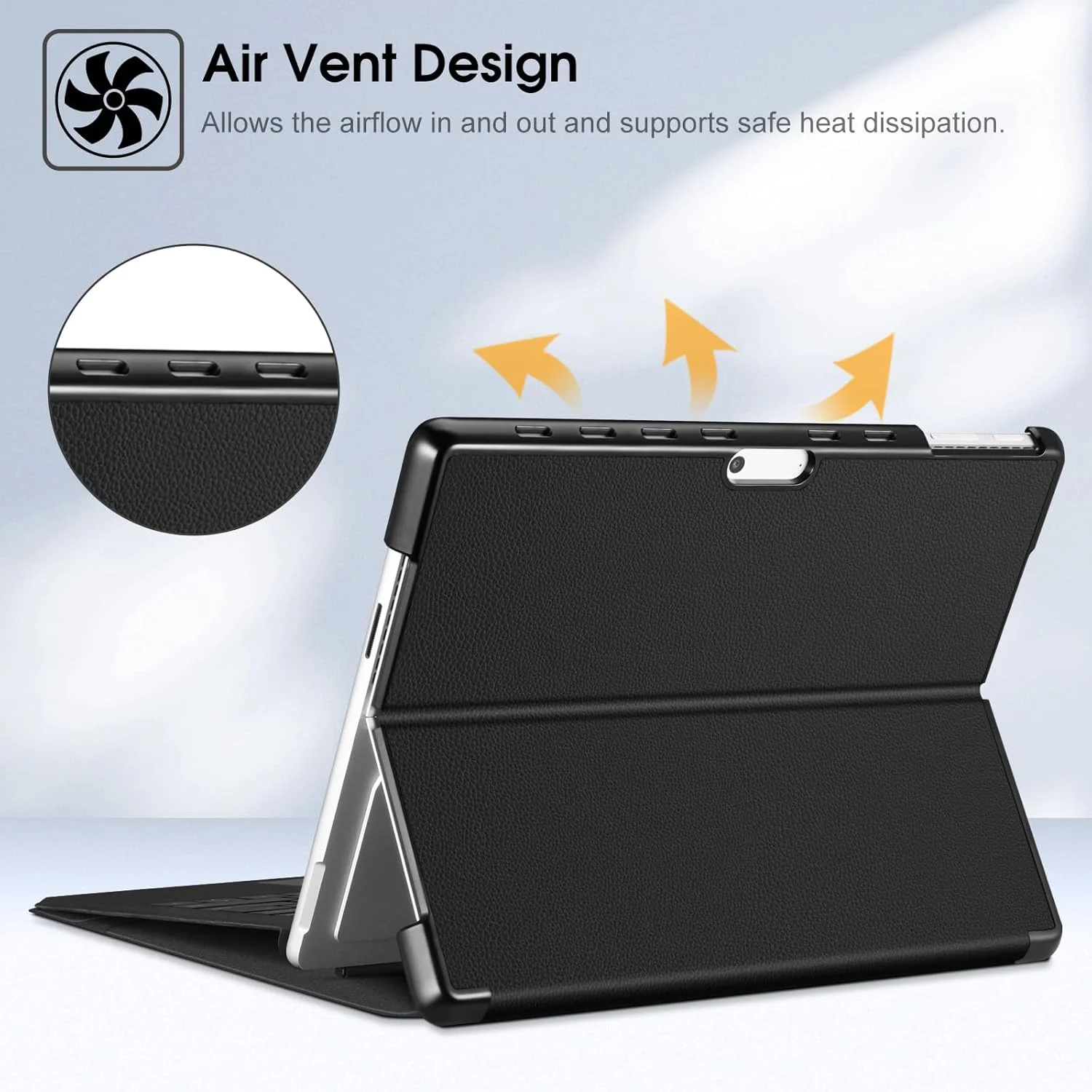 کیف محافظ Fintie برای مایکروسافت Surface Pro 11 / Pro 10 (2024) / Pro 9 (2022) 13 اینچی - کیف محافظ تجاری با پوسته سخت، زاویه دید قابل تنظیم، سازگار با صفحه کلید Type Cover، مشکی کیف محافظ Fintie برای مایکروسافت Surface Pro 11 / Pro 10 (2024) / Pro 9 (2022) 13 اینچی - کیف محافظ تجاری با پوسته سخت، زاویه دید قابل تنظیم، سازگار با صفحه کلید Type Cover، مشکی