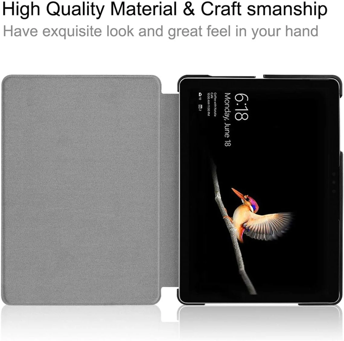 کیف محافظ تبلت سطحی مایکروسافت مدل SATURCASE مناسب برای Surface Go 1 2 3 4، چرمی PU، تاشو، فوق العاده نازک، سبک وزن، با قابلیت استند (آبی تیره) (کیبورد شامل نمی شود) کیف محافظ تبلت سطحی مایکروسافت مدل SATURCASE مناسب برای Surface Go 1 2 3 4، چرمی PU، تاشو، فوق العاده نازک، سبک وزن، با قابلیت استند (آبی تیره) (کیبورد شامل نمی شود)
