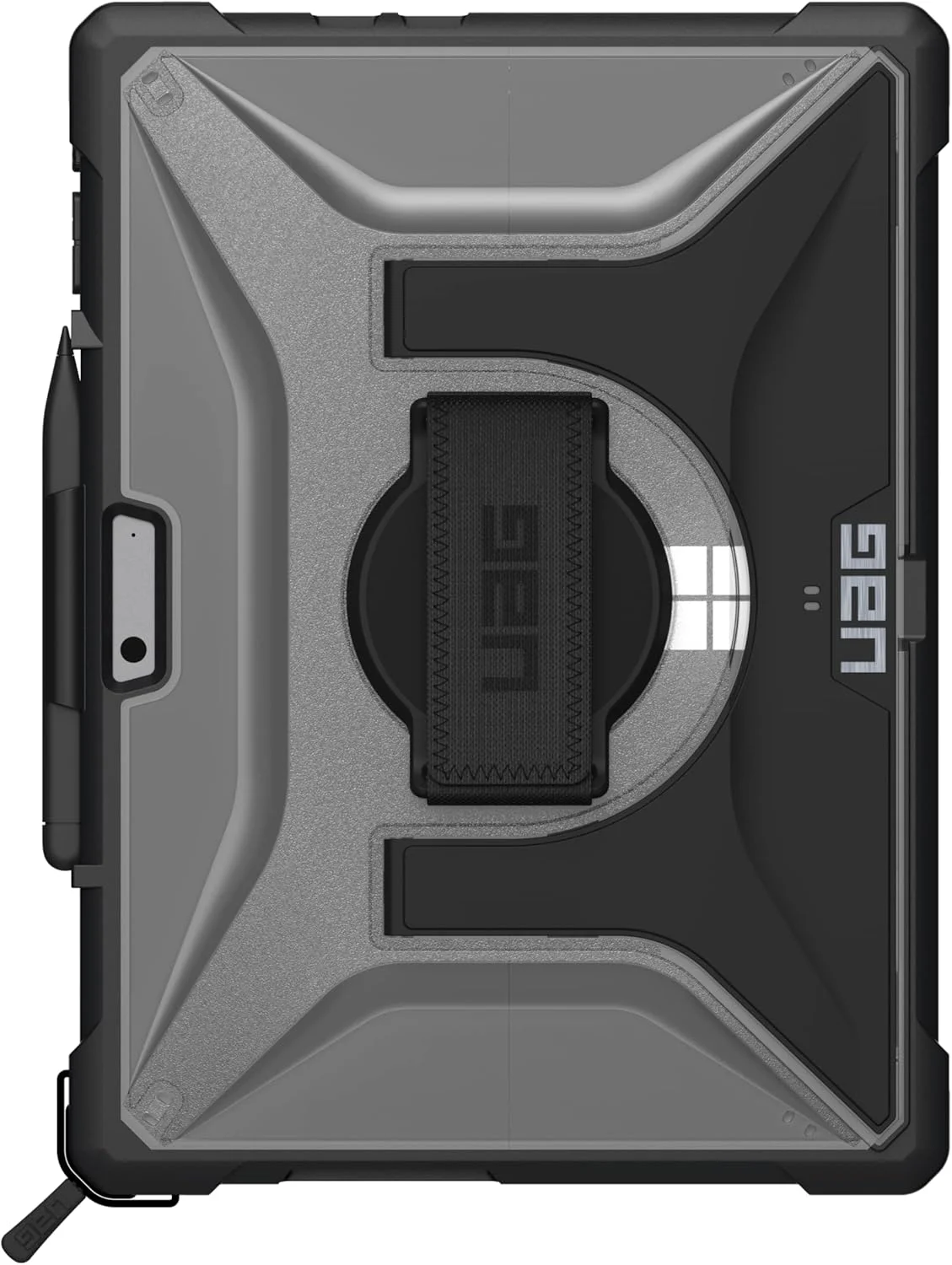 محافظ پلاسما آیس UAG طراحی شده برای مایکروسافت سرفیس پرو 9، کاور محافظتی سبک وزن و مقاوم با پایه چند زاویه ای داخلی، نگهدارنده قلم، بند دستی و بند شانه ای توسط URBAN ARMOR GEAR محافظ پلاسما آیس UAG طراحی شده برای مایکروسافت سرفیس پرو 9، کاور محافظتی سبک وزن و مقاوم با پایه چند زاویه ای داخلی، نگهدارنده قلم، بند دستی و بند شانه ای توسط URBAN ARMOR GEAR