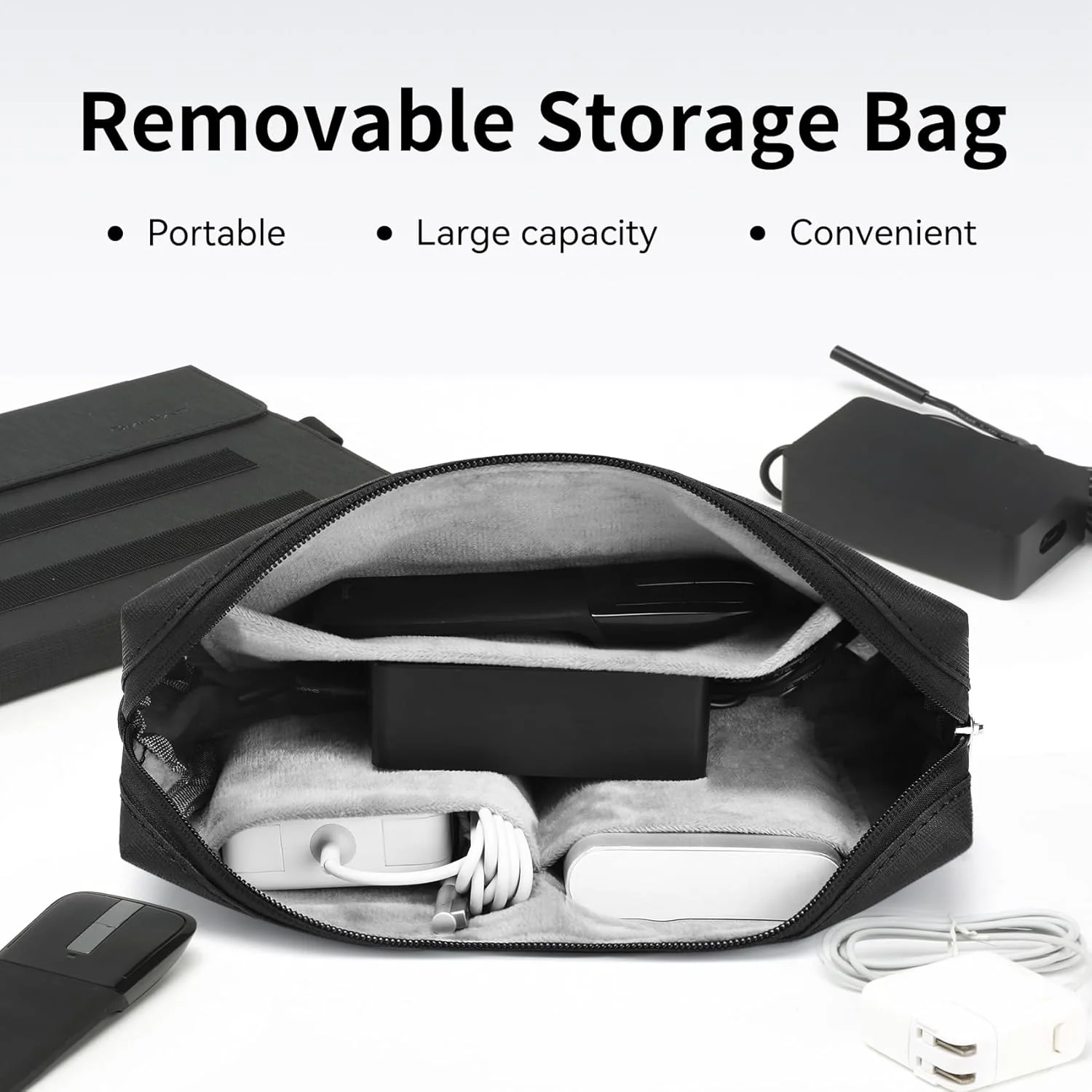 کیف Omnpak برای تبلت Microsoft Surface Pro 9، کیف تجاری، کیف حمل با نگهدارنده قلم استایلوس به همراه کیف نگهداری لوازم جانبی، سازگار با صفحه کلید Type Cover. کیف Omnpak برای تبلت Microsoft Surface Pro 9، کیف تجاری، کیف حمل با نگهدارنده قلم استایلوس به همراه کیف نگهداری لوازم جانبی، سازگار با صفحه کلید Type Cover.