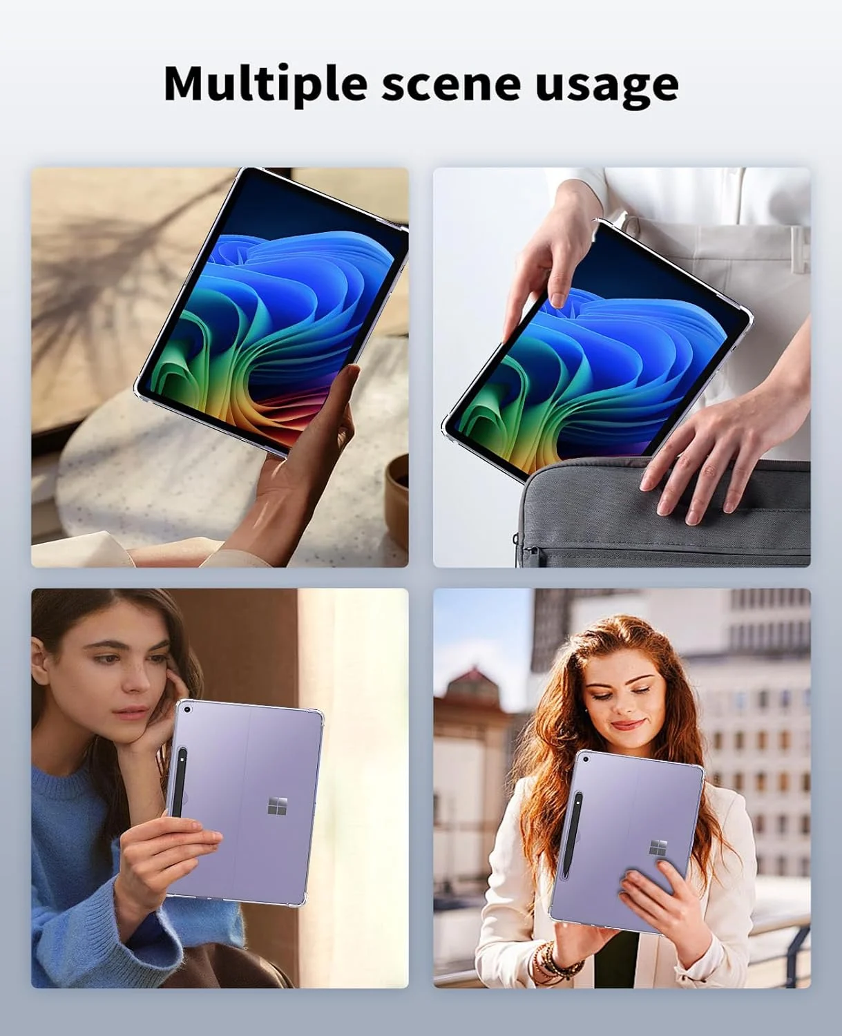 Case for Microsoft Surface Pro Tablet 12inch,NOUKAJU Tablet Protection Case,Ultra Clear Soft Flexible TPU,Protection Cover for Surface Pro 12(Clear) Case for Microsoft Surface Pro Tablet 12inch,NOUKAJU Tablet Protection Case,Ultra Clear Soft Flexible TPU,Protection Cover for Surface Pro 12(Clear)