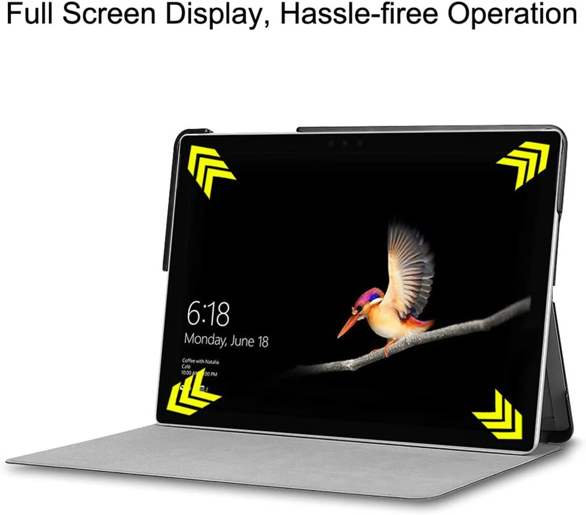 کیف محافظ چرمی ساتورکیس برای مایکروسافت Surface Go 1 2 3 4، کیف تاشو با قابلیت استند، فوق العاده باریک و سبک وزن، مناسب برای محافظت از مایکروسافت Surface Go 1 2 3 4 (مشکی) (کیبورد شامل نمی شود) کیف محافظ چرمی ساتورکیس برای مایکروسافت Surface Go 1 2 3 4، کیف تاشو با قابلیت استند، فوق العاده باریک و سبک وزن، مناسب برای محافظت از مایکروسافت Surface Go 1 2 3 4 (مشکی) (کیبورد شامل نمی شود)