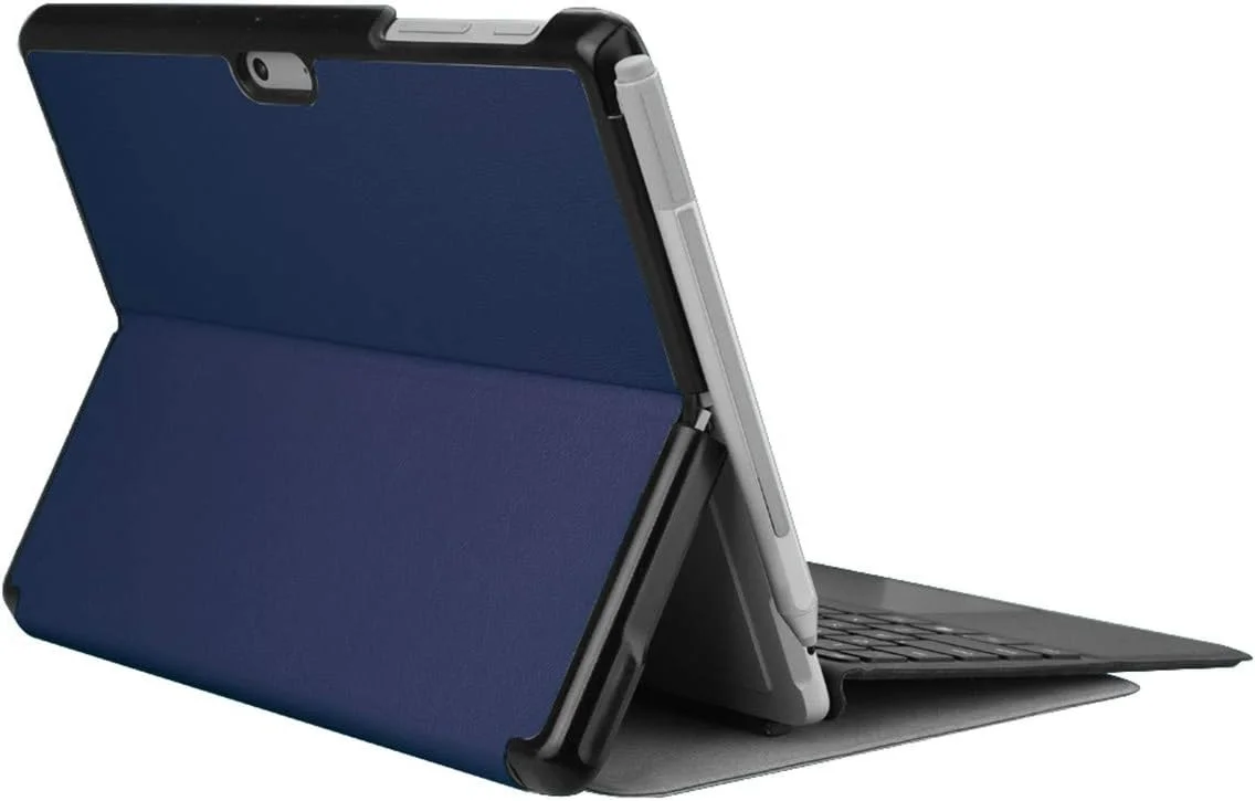 کیف محافظ تبلت سطحی مایکروسافت مدل SATURCASE مناسب برای Surface Go 1 2 3 4، چرمی PU، تاشو، فوق العاده نازک، سبک وزن، با قابلیت استند (آبی تیره) (کیبورد شامل نمی شود) کیف محافظ تبلت سطحی مایکروسافت مدل SATURCASE مناسب برای Surface Go 1 2 3 4، چرمی PU، تاشو، فوق العاده نازک، سبک وزن، با قابلیت استند (آبی تیره) (کیبورد شامل نمی شود)