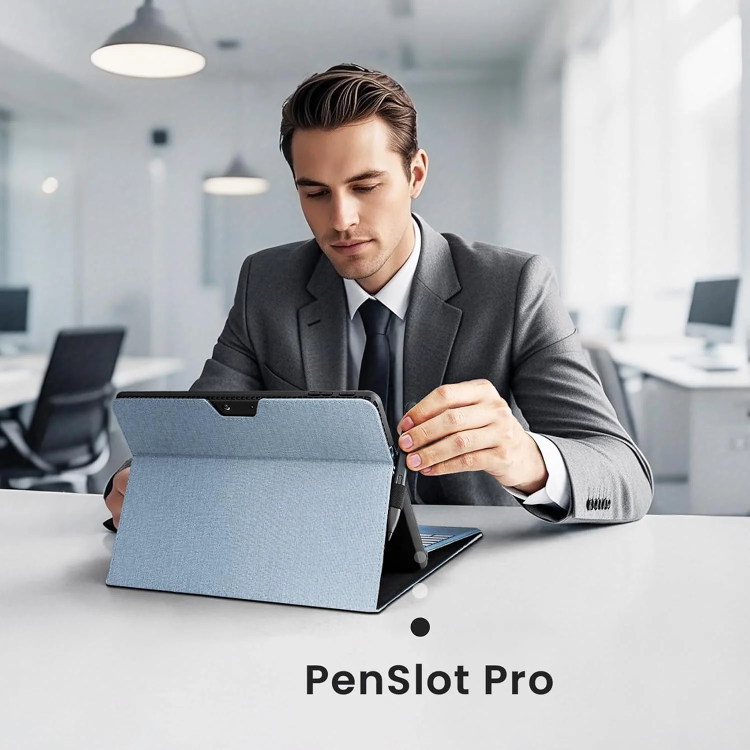 کاور Omnpak برای Microsoft Surface Pro 11/10/9 (2024) / کاور Surface Pro 9/10/11 سایز 13 اینچ، محافظ سبک وزن، استند چند زاویه ای، دارای جای قلم، سازگار با کیبورد Type Cover کاور Omnpak برای Microsoft Surface Pro 11/10/9 (2024) / کاور Surface Pro 9/10/11 سایز 13 اینچ، محافظ سبک وزن، استند چند زاویه ای، دارای جای قلم، سازگار با کیبورد Type Cover