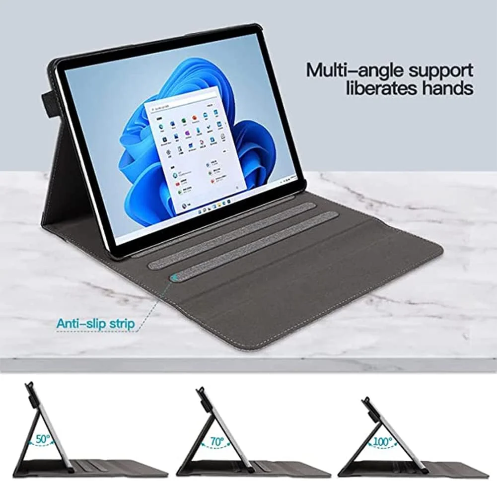 کیف محافظ JUMEIYP برای مایکروسافت Surface Pro 9 2022 / مایکروسافت Surface Pro 8 13 اینچ - کاور تجاری Portfolio با جیب، سازگار با کیبورد Type Cover (خاکستری به مشکی) کیف محافظ JUMEIYP برای مایکروسافت Surface Pro 9 2022 / مایکروسافت Surface Pro 8 13 اینچ - کاور تجاری Portfolio با جیب، سازگار با کیبورد Type Cover (خاکستری به مشکی)