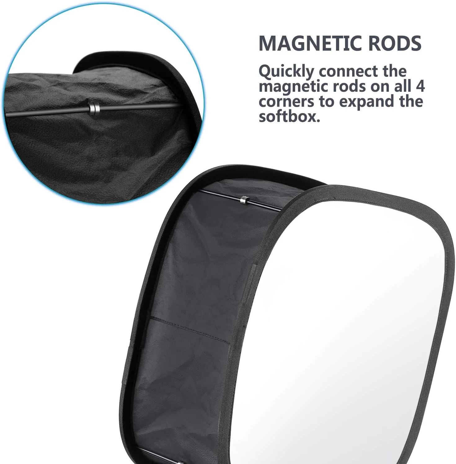 NEEWER بسته 2 عددی سافت باکس پنل LED برای نور ویدئویی 660 480، بیرونی 16.3x6.5 اینچ، داخلی 9.8x8.7 اینچ، دیفیوزر نور تاشو برای استودیوی عکسبرداری و فیلمبرداری