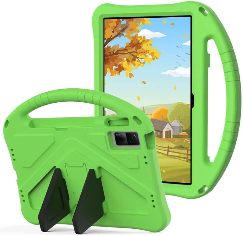 کیف محافظ کودکانه نیکاکیو مناسب برای تبلت شیائومی Redmi Pad 10.61 اینچ (2022)، دارای دسته و استند، مقاوم، سبک و ضد ضربه، سبز کیف محافظ کودکانه نیکاکیو مناسب برای تبلت شیائومی Redmi Pad 10.61 اینچ (2022)، دارای دسته و استند، مقاوم، سبک و ضد ضربه، سبز