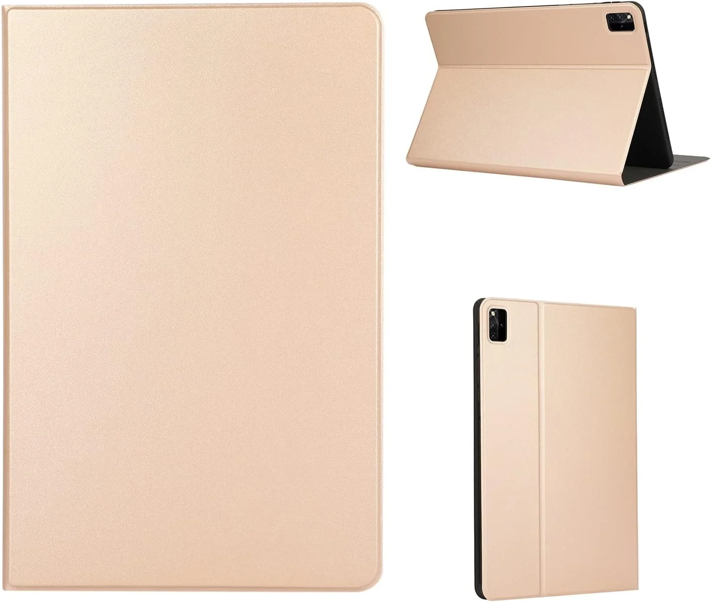 محافظ تبلت bigcgreen سازگار با تبلت شیائومی Redmi Pad 10.6 اینچ مدل 2022، قاب پشتی TPU نرم، حالت خواب/بیدار خودکار، باریک، لوازم جانبی محافظ تبلت مقاوم در برابر ضربه (طلایی)