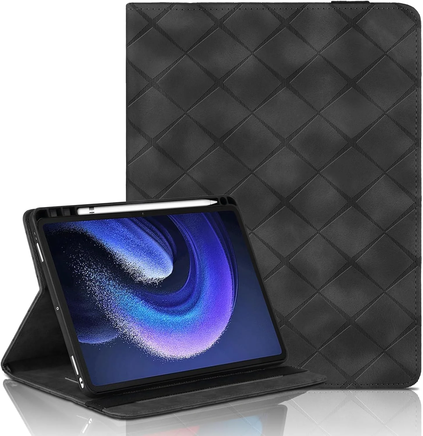 محافظ تبلت سازگار با شیائومی می پد 6/6 پرو 2023 11.2 اینچ، دارای بند تثبیت کننده قابل تنظیم، جای کارت، قاب تبلت ضد ضربه، نوع براکت، قاب تبلت پی سی، لوازم جانبی تبلت