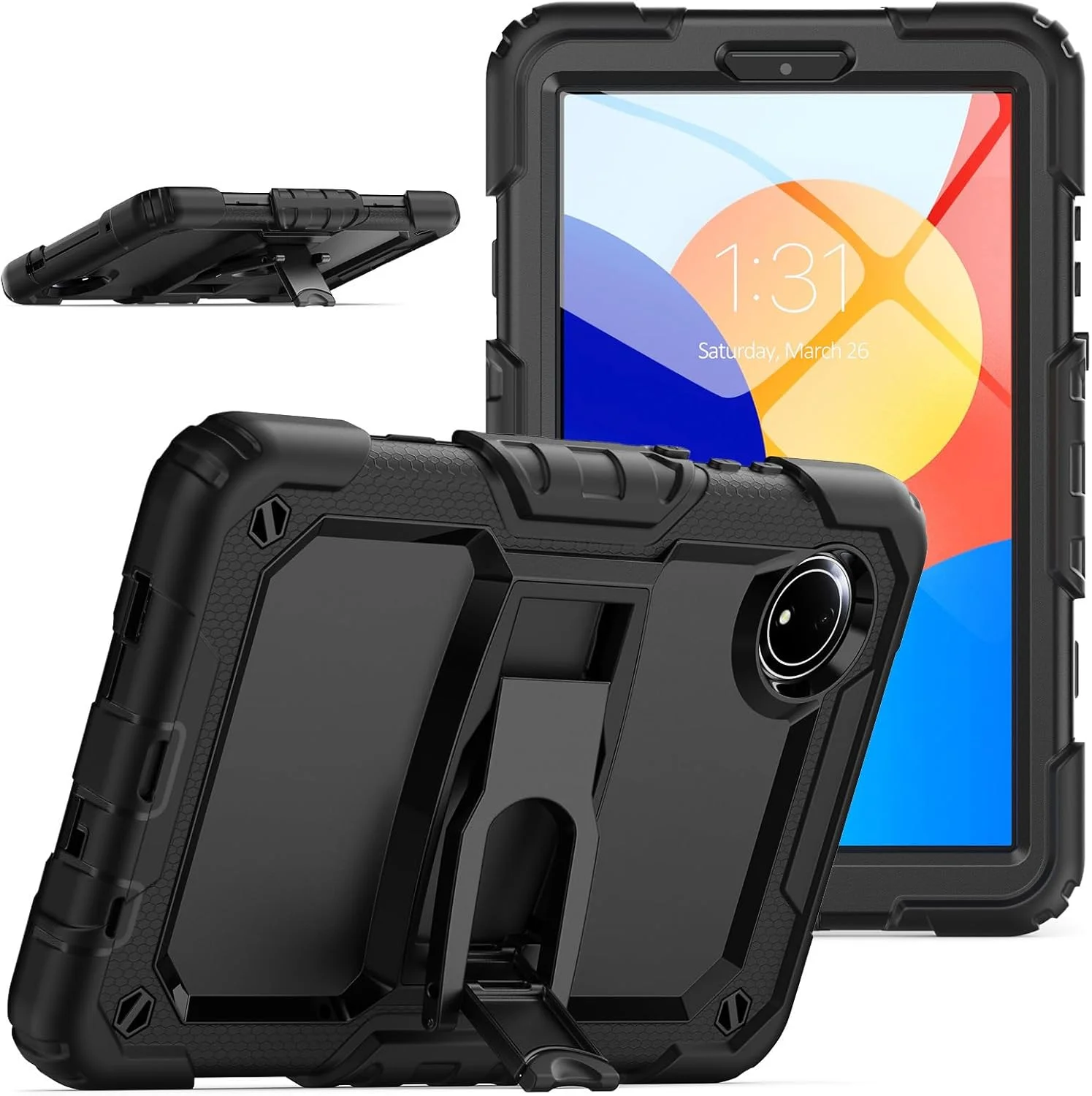 کاور تبلت Gruattreay مناسب برای شیائومی Redmi Pad SE 8.7 اینچی (2024)، کاور سیلیکونی ضد ضربه هوشمند با عملکرد استند و بند شانه، محافظ ضد اصطکاک و مناسب کودکان (مشکی) کاور تبلت Gruattreay مناسب برای شیائومی Redmi Pad SE 8.7 اینچی (2024)، کاور سیلیکونی ضد ضربه هوشمند با عملکرد استند و بند شانه، محافظ ضد اصطکاک و مناسب کودکان (مشکی)