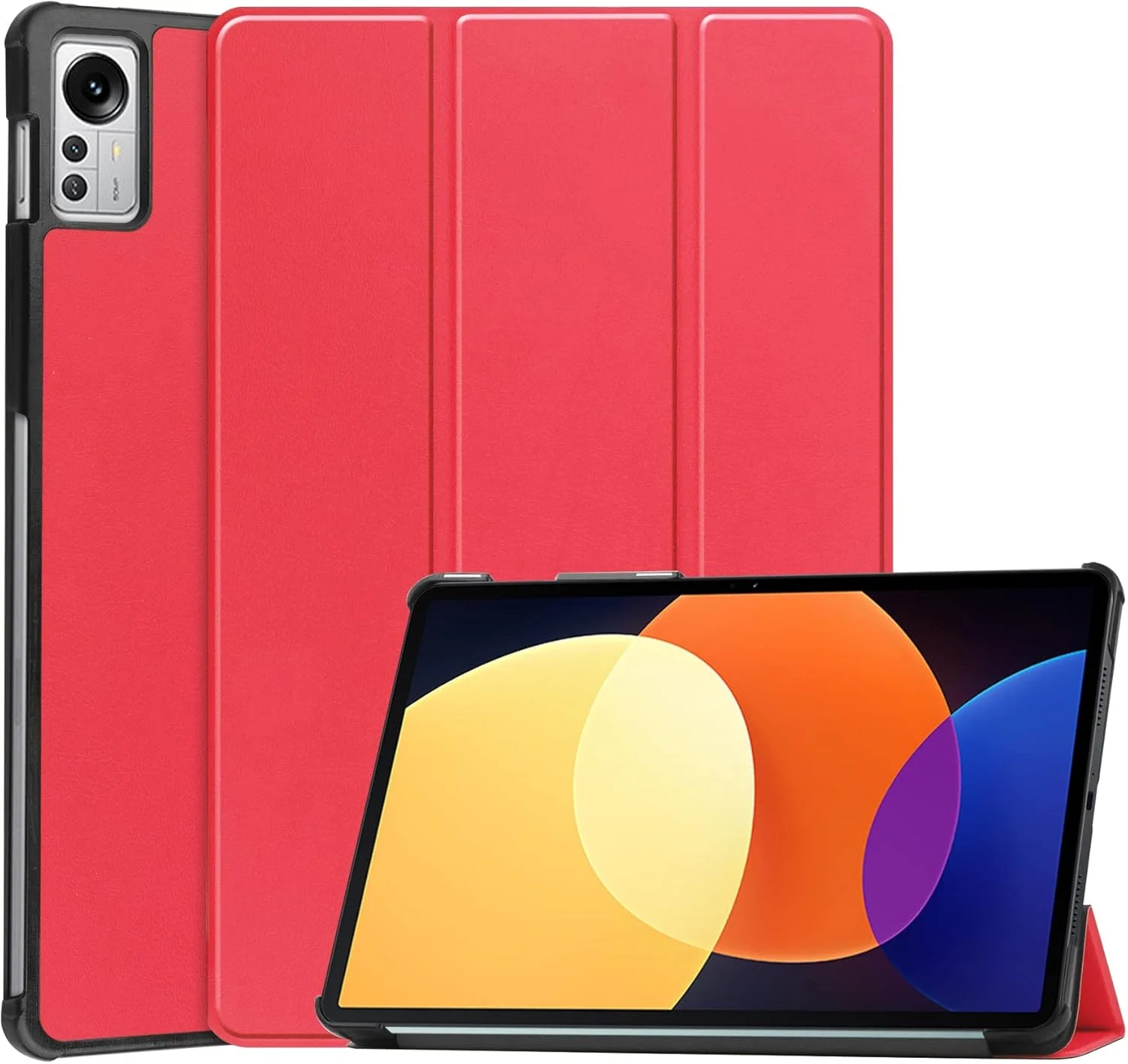 کیف محافظ تبلت سازگار با شیائومی می پد 5 پرو 5G 12.4 اینچ (2022)، کیف هوشمند سه تایی تبلت، قاب پشتی سخت کامپیوتر، باریک و با قابلیت تنظیم چند زاویه دید کیف محافظ تبلت سازگار با شیائومی می پد 5 پرو 5G 12.4 اینچ (2022)، کیف هوشمند سه تایی تبلت، قاب پشتی سخت کامپیوتر، باریک و با قابلیت تنظیم چند زاویه دید
