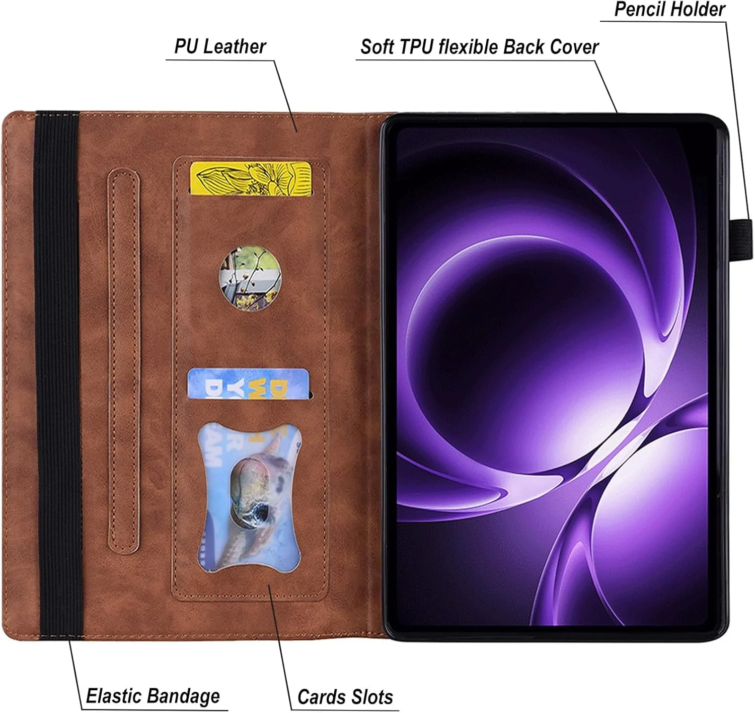 کاور Gruattreay سازگار با تبلت شیائومی Redmi K Pad سایز 8.8 اینچ (مدل 2025)، کیف پول تاشو هوشمند، جلد باریک کتابی با استند و جای قلم (قهوه ای) کاور Gruattreay سازگار با تبلت شیائومی Redmi K Pad سایز 8.8 اینچ (مدل 2025)، کیف پول تاشو هوشمند، جلد باریک کتابی با استند و جای قلم (قهوه ای)