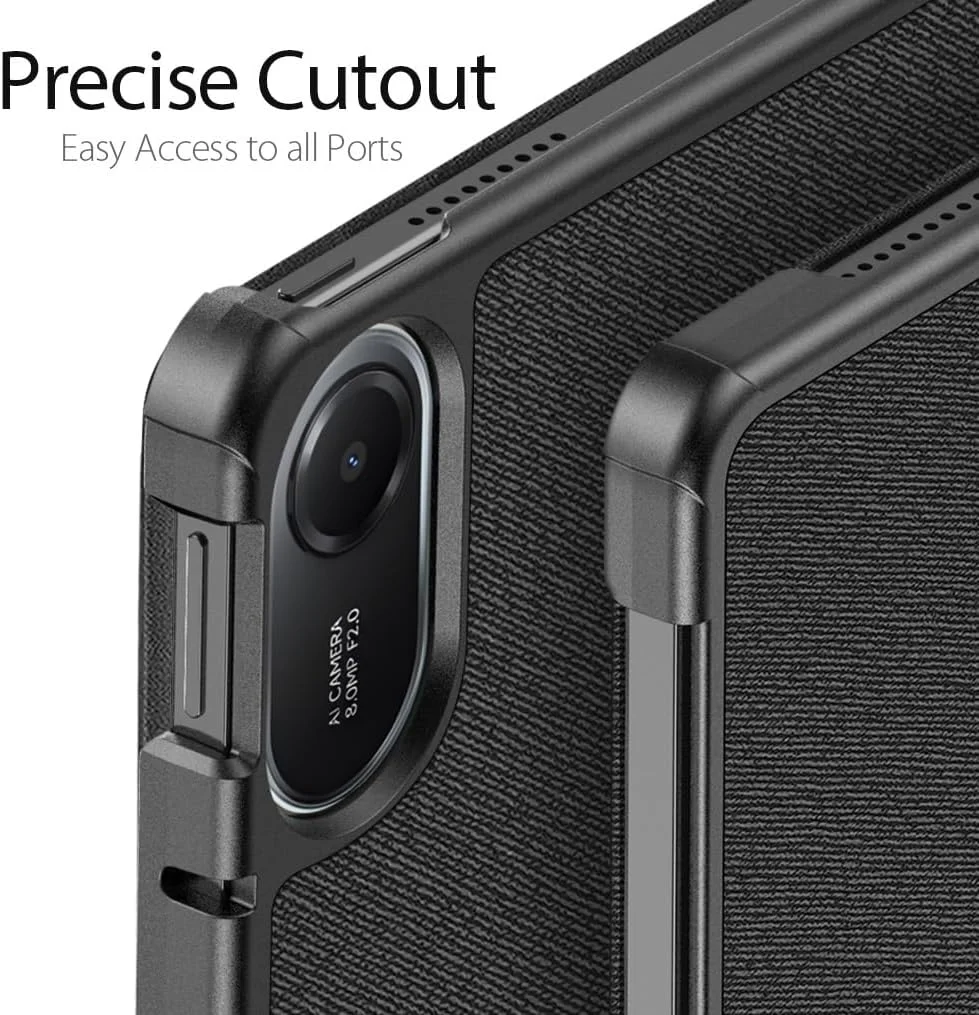 کاور چرمی لوکس Gruattreay سازگار با تبلت شیائومی Redmi Pad 2 11 اینچ 2025، محافظ ضد ضربه و ضد افتادن با قابلیت بیدار/خواب خودکار (آبی) کاور چرمی لوکس Gruattreay سازگار با تبلت شیائومی Redmi Pad 2 11 اینچ 2025، محافظ ضد ضربه و ضد افتادن با قابلیت بیدار/خواب خودکار (آبی)