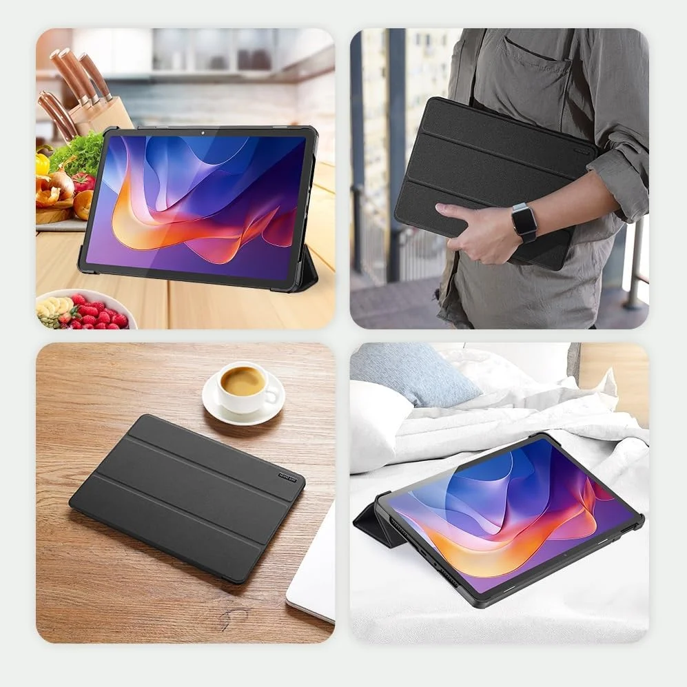 کاور چرمی لوکس Gruattreay سازگار با تبلت شیائومی Redmi Pad 2 11 اینچ 2025، محافظ ضد ضربه و ضد افتادن با قابلیت بیدار/خواب خودکار (آبی) کاور چرمی لوکس Gruattreay سازگار با تبلت شیائومی Redmi Pad 2 11 اینچ 2025، محافظ ضد ضربه و ضد افتادن با قابلیت بیدار/خواب خودکار (آبی)