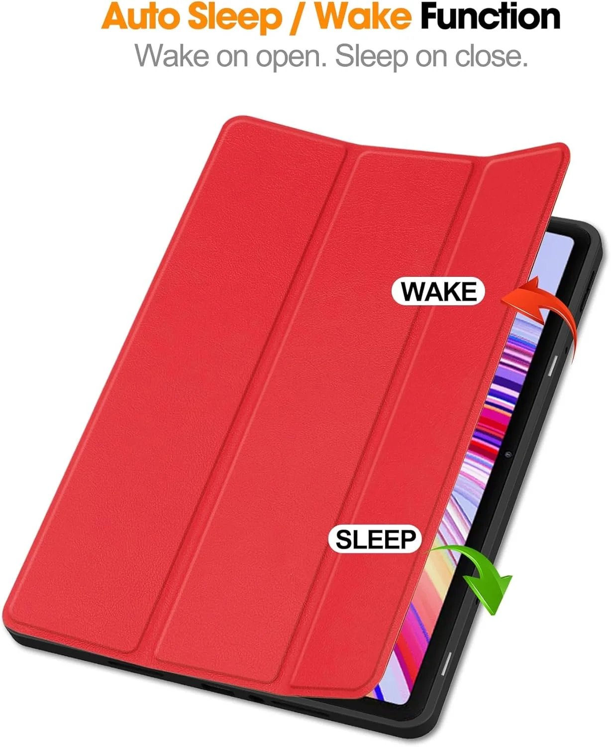 کیف محافظ تبلت هوشمند سازگار با شیائومی Redmi Pad Pro 12.1 اینچ، کاور هوشمند با نگهدارنده قلم، قاب پشتی سه تایی، پایه باریک، پوشش TPU ضد ضربه سازگار با Redmi Pad Pro 12.1