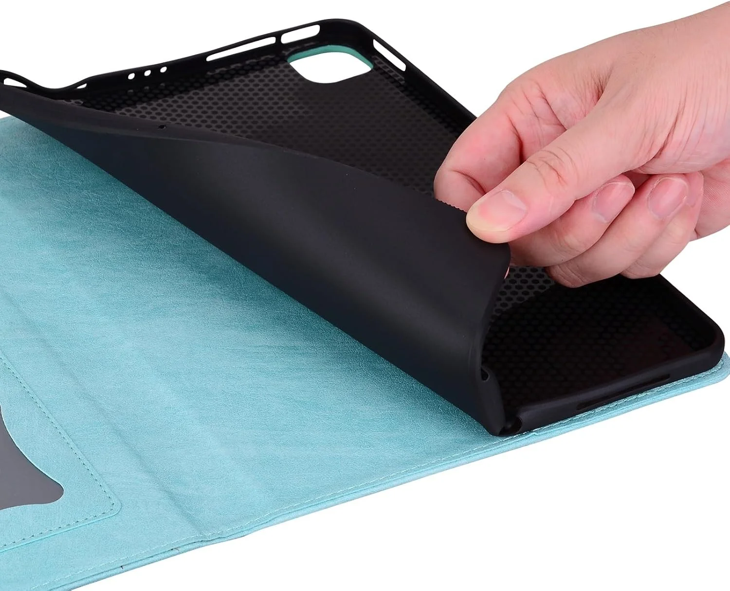 محافظ تبلت سازگار با شیائومی پد 6S Pro 12.4 اینچ عرضه شده در سال 2024، قاب تبلت با سگک مغناطیسی زیبا، قاب PU و TPU برای تبلت، پایه تبلت، جای کارت