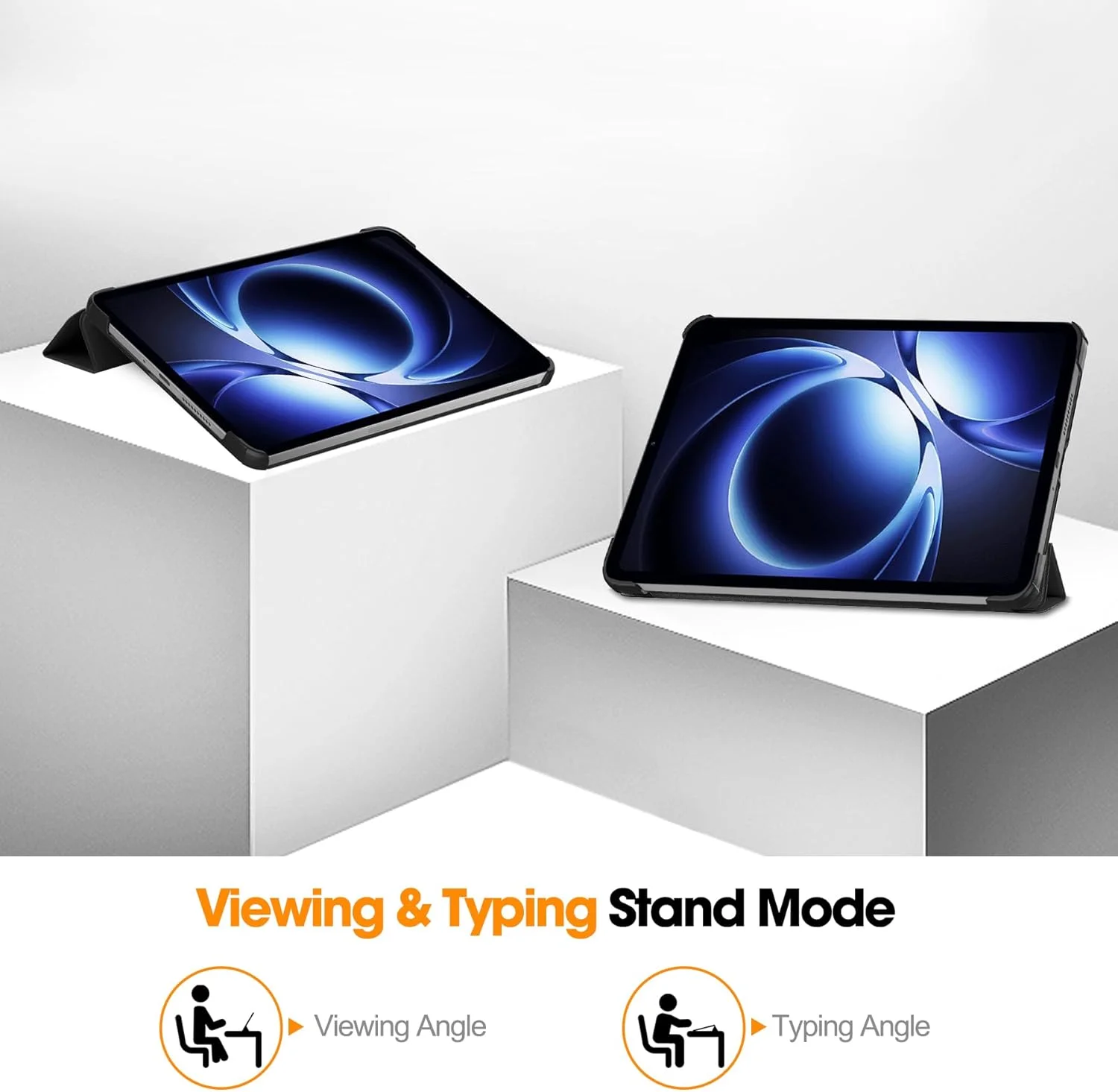 کاور تبلت CAUHENYEE برای شیائومی پد مینی 8.8 اینچ (2025)، بسته محافظ تبلت به همراه 1 محافظ صفحه نمایش، عملکرد استند عمودی، کاور محافظ برای شیائومی پد مینی 8.8 اینچ، طرح گرافیتی