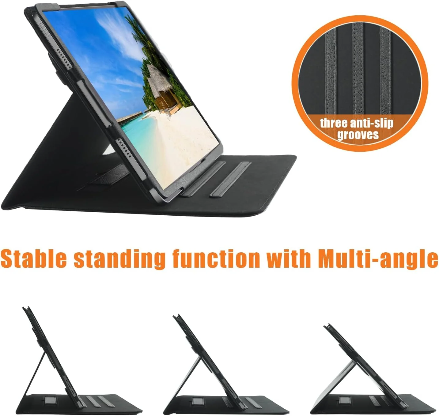 کیف چرخشی DINGGUAGUA سازگار با تبلت شیائومی Redmi Pad SE 11 اینچ 2023، کاور چرخش 360 درجه با عملکرد استند و بیدار/خواب خودکار، مشکی کیف چرخشی DINGGUAGUA سازگار با تبلت شیائومی Redmi Pad SE 11 اینچ 2023، کاور چرخش 360 درجه با عملکرد استند و بیدار/خواب خودکار، مشکی