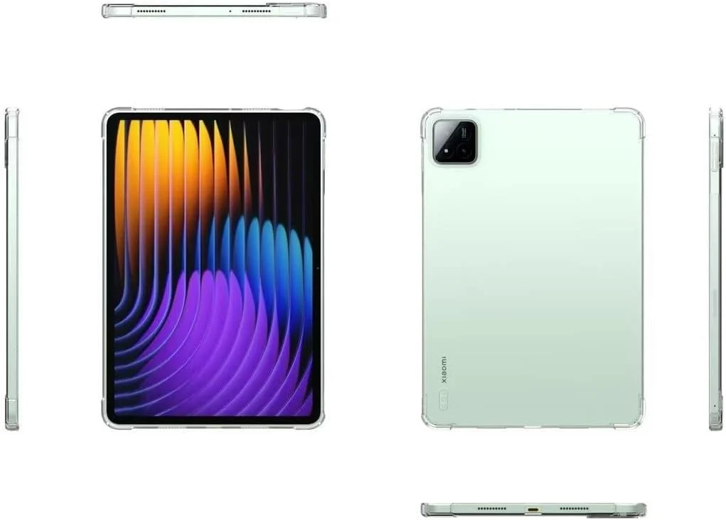 کیجوتورف سازگار با شیائومی پد 7/7 پرو 11.2 اینچ، کاور شفاف عرضه شده در سال 2024، کاور انعطاف پذیر مقاوم در برابر ضربه و ضد ضربه، محافظ TPU شفاف ضد خش برای mipad 7