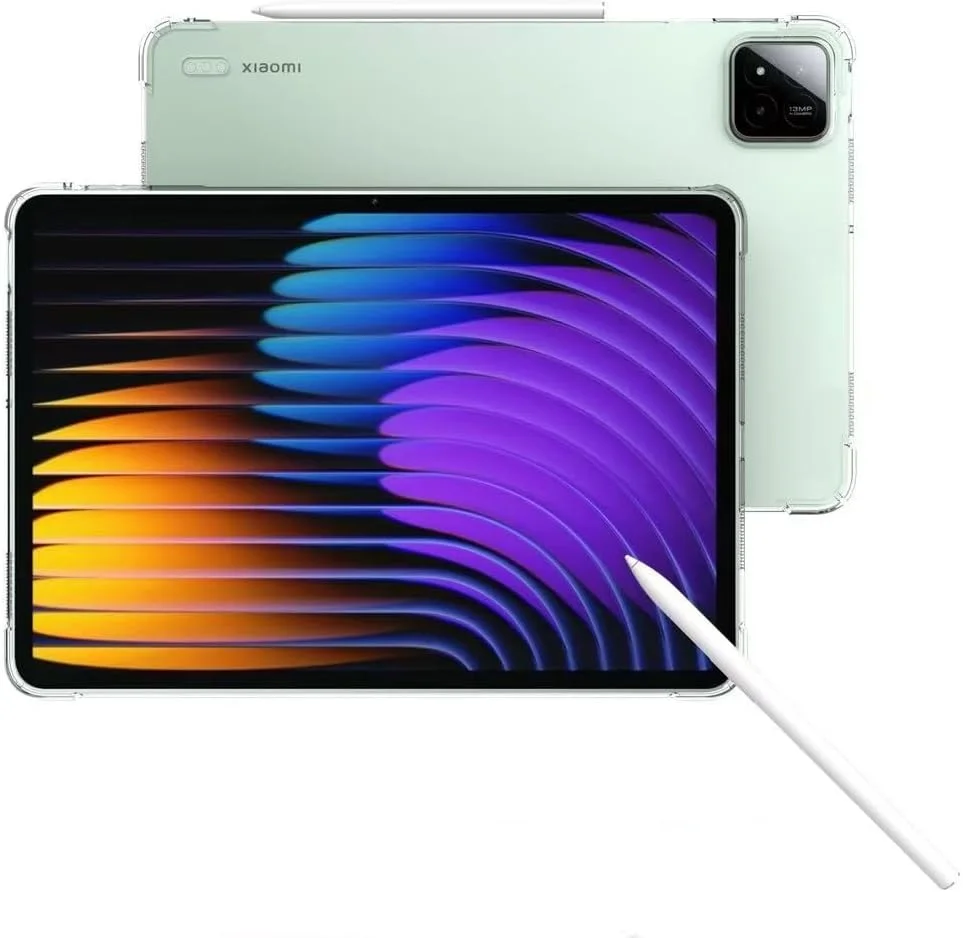 کیجوتورف سازگار با شیائومی پد 7/7 پرو 11.2 اینچ، کاور شفاف عرضه شده در سال 2024، کاور انعطاف پذیر مقاوم در برابر ضربه و ضد ضربه، محافظ TPU شفاف ضد خش برای mipad 7