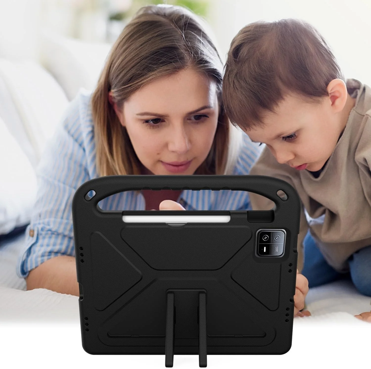 محافظ تبلت سازگار با شیائومی می پد 6/6 پرو 2023 11.2 اینچی، قاب محافظ سبک وزن EVA مناسب کودکان و مقاوم در برابر ضربه سازگار با قاب تبلت شیائومی پد 6 / پد 6 پرو با دسته محافظ تبلت سازگار با شیائومی می پد 6/6 پرو 2023 11.2 اینچی، قاب محافظ سبک وزن EVA مناسب کودکان و مقاوم در برابر ضربه سازگار با قاب تبلت شیائومی پد 6 / پد 6 پرو با دسته