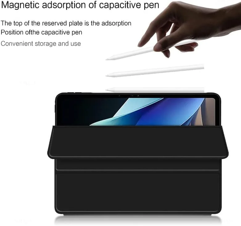 کاور فوق العاده نازک هوشمند Gruattreay سازگار با شیائومی پد 6 مکس 14 اینچ 2023، قاب محافظ تبلت Mi Pad 6 Max با پوسته TPU و قابلیت بیدار شدن خودکار (سبز)