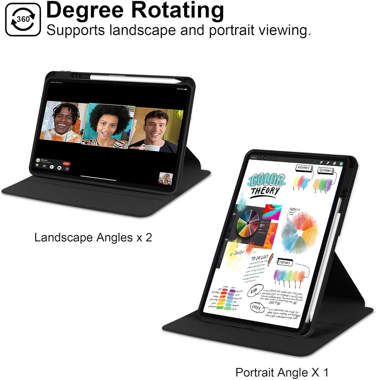 کاور تبلت شیائومی Mi Pad 6/ Mi Pad 6 Pro 2023، کاور چرمی چرخشی 360 درجه، کاور باریک تبلت با قابلیت خواب/بیدار شدن خودکار کاور تبلت شیائومی Mi Pad 6/ Mi Pad 6 Pro 2023، کاور چرمی چرخشی 360 درجه، کاور باریک تبلت با قابلیت خواب/بیدار شدن خودکار