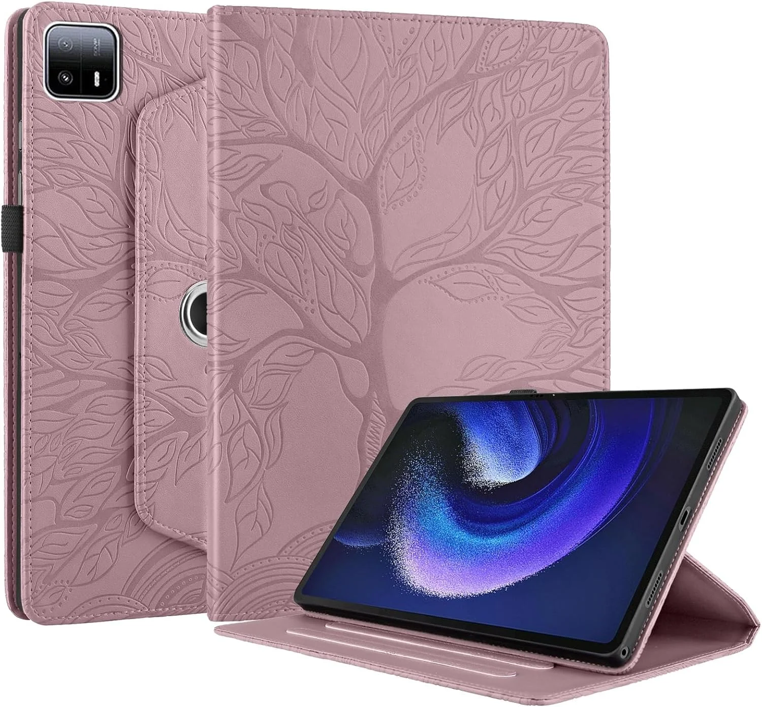 محافظ تبلت بیگ سی گرین سازگار با تبلت شیائومی پد 6 مکس 14 اینچ 2023، قاب تبلت با پایه چرخان 360 درجه، قاب تبلت تاشو، طرح برجسته درخت زندگی (رنگ: طلایی رز) محافظ تبلت بیگ سی گرین سازگار با تبلت شیائومی پد 6 مکس 14 اینچ 2023، قاب تبلت با پایه چرخان 360 درجه، قاب تبلت تاشو، طرح برجسته درخت زندگی (رنگ: طلایی رز)