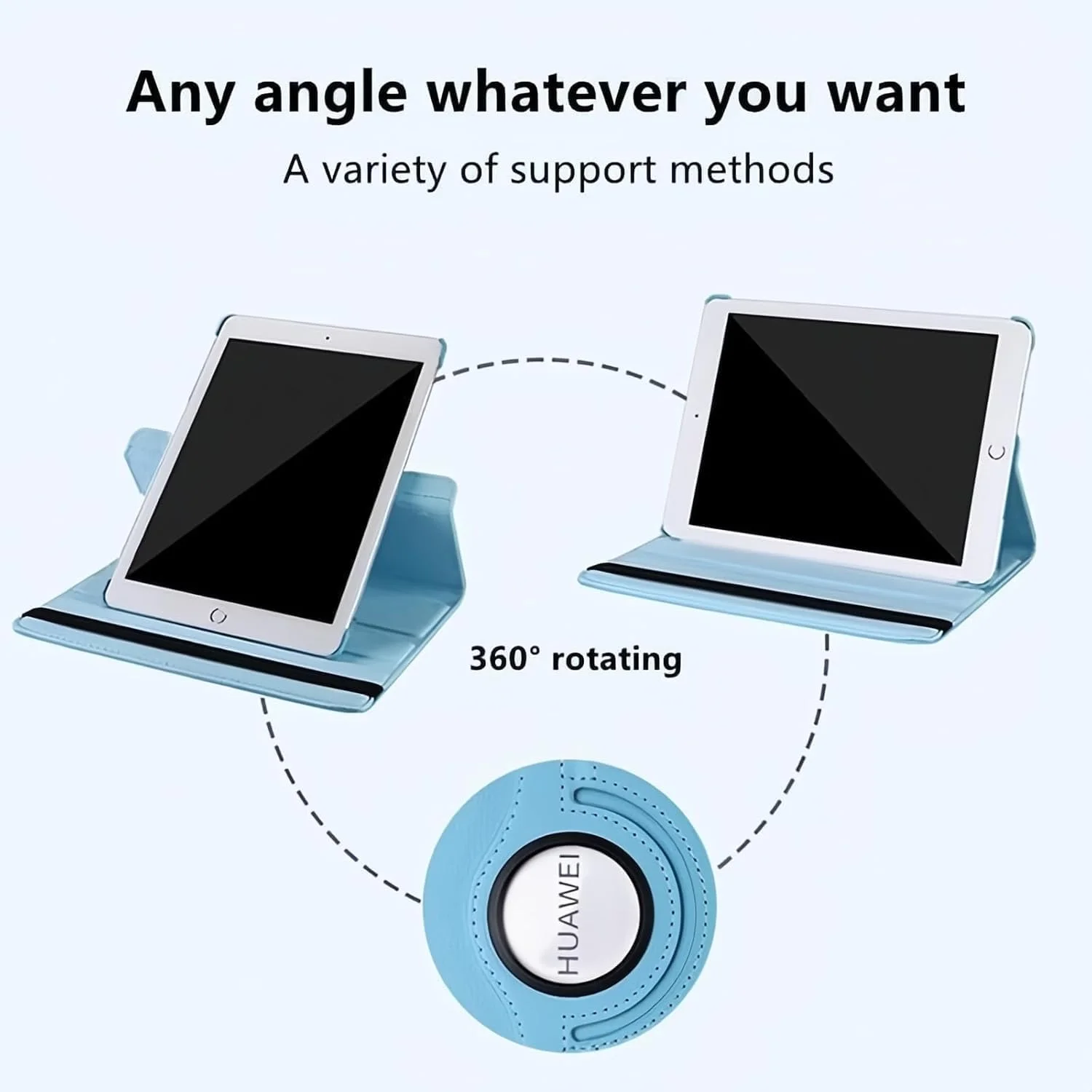 کاور گرواتری سازگار با تبلت شیائومی Redmi K Pad سایز 8.8 اینچ مدل 2025، محافظ تبلت با چرخش 360 درجه و رنگ ثابت (مشکی)