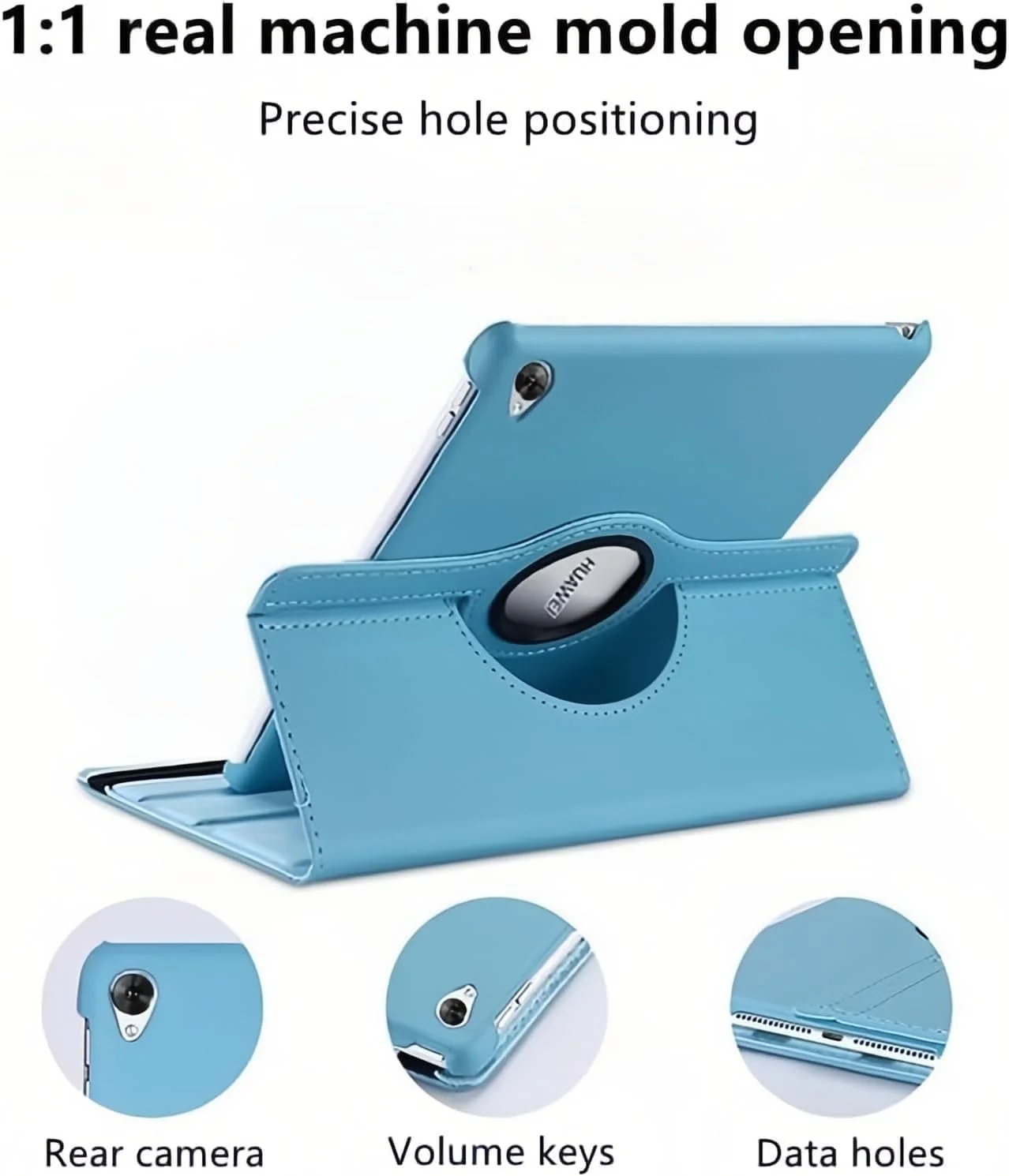 کاور گرواتری سازگار با تبلت شیائومی Redmi K Pad سایز 8.8 اینچ مدل 2025، محافظ تبلت با چرخش 360 درجه و رنگ ثابت (مشکی)